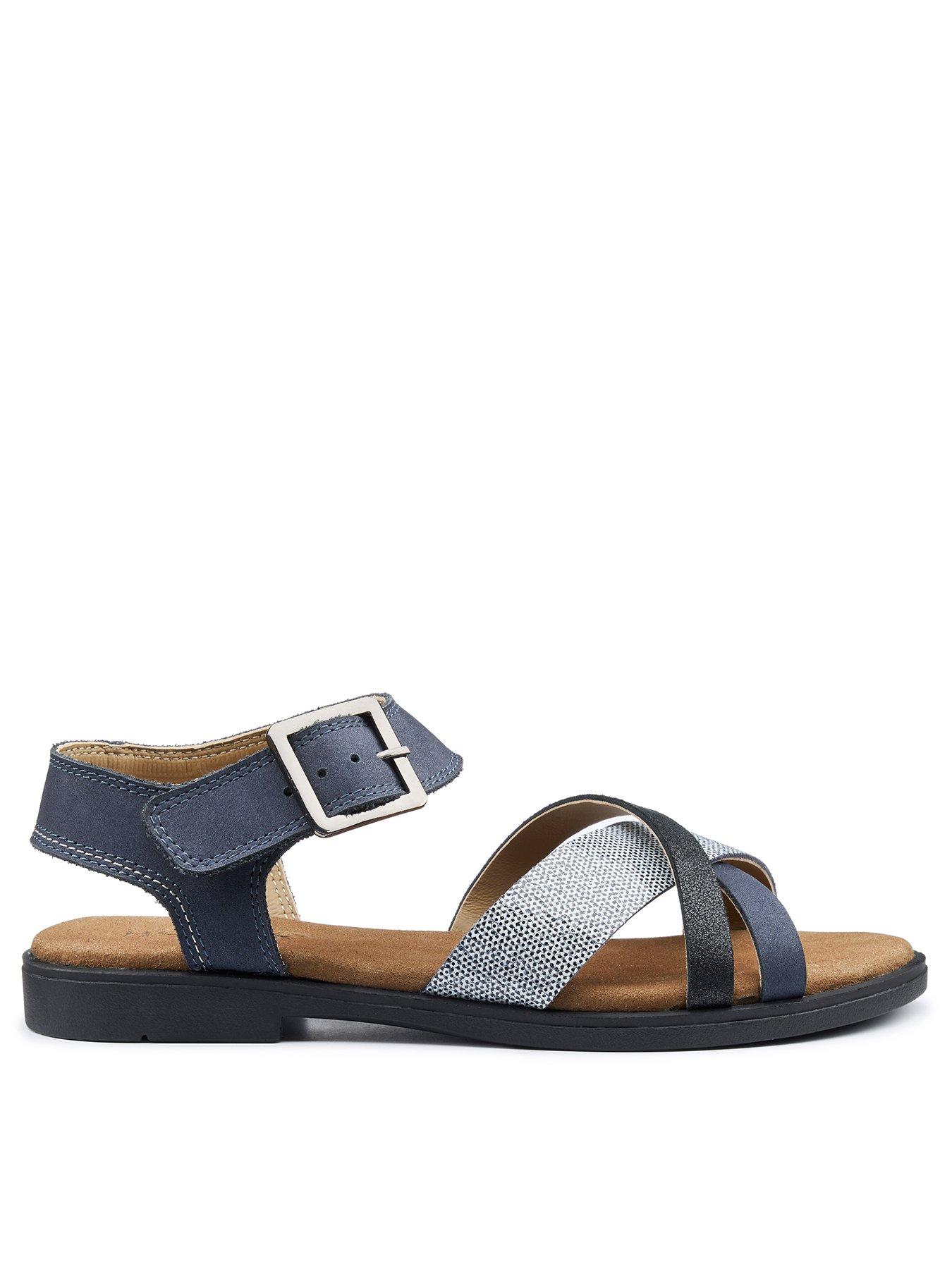 Hotter Eleanor Buckle Sandal - Blue