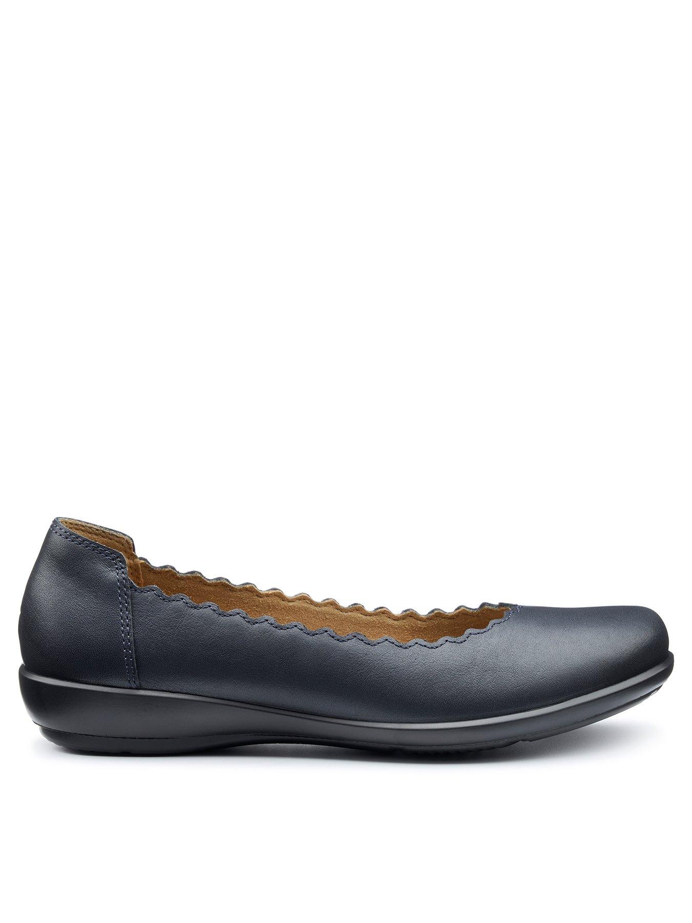  image of hotter-eider-wide-fit-ballerina-shoe-blue