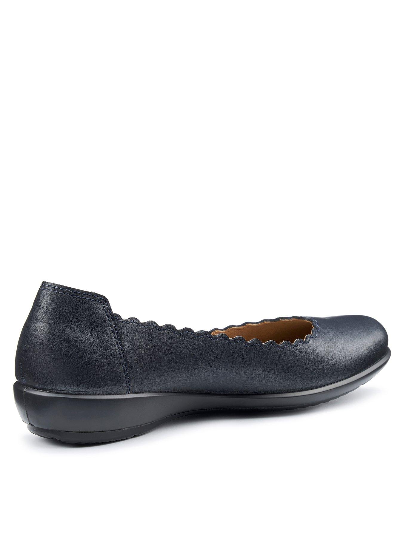  image of hotter-eider-wide-fit-ballerina-shoe-blue
