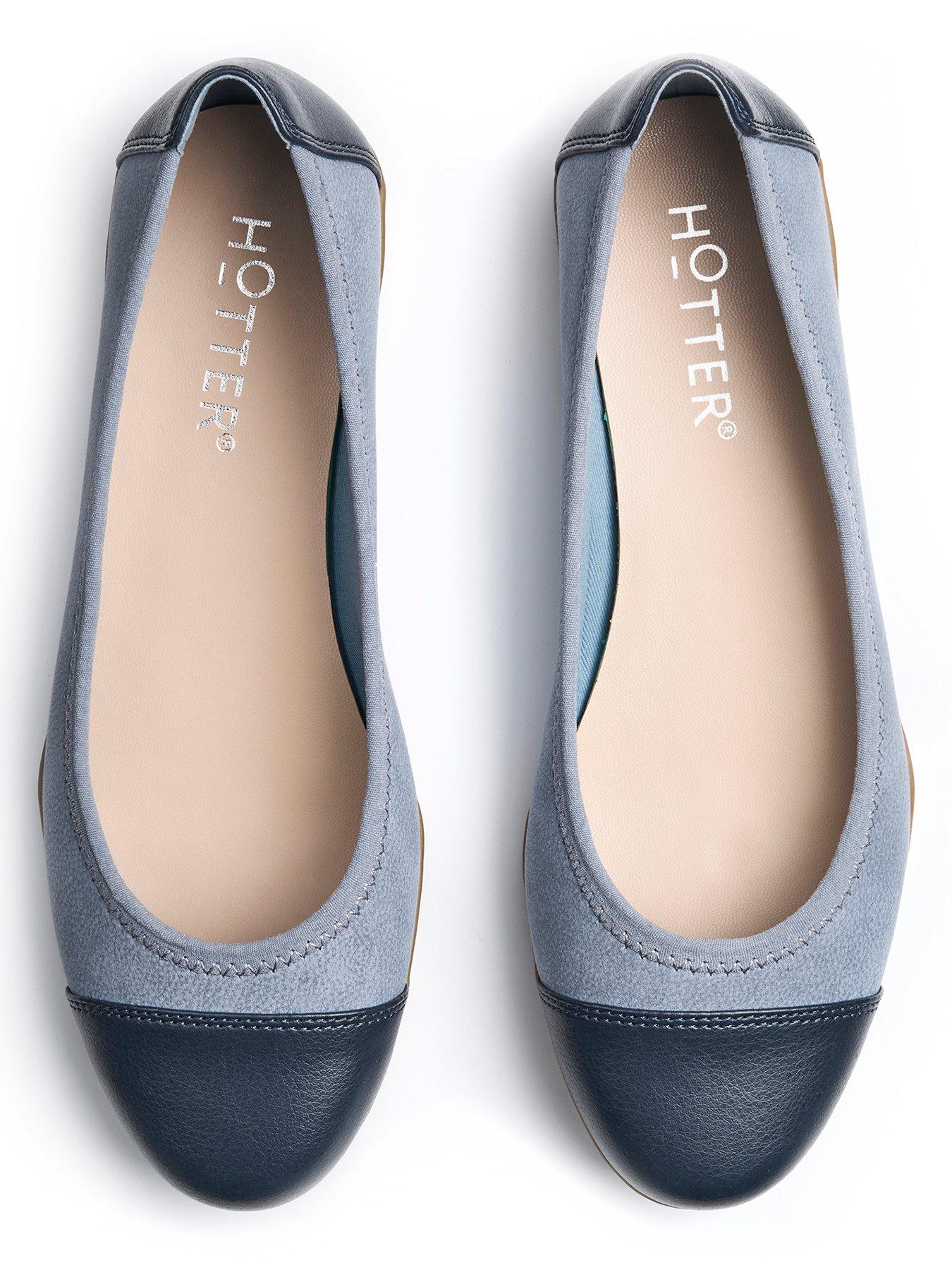  image of hotter-ivy-ballerina-shoe-blue