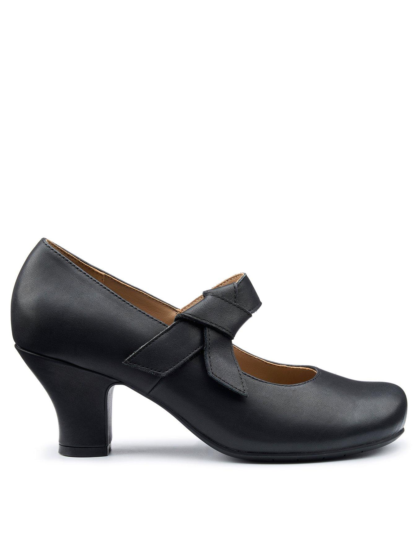 undefined Wide Fit Paso Heels - Black