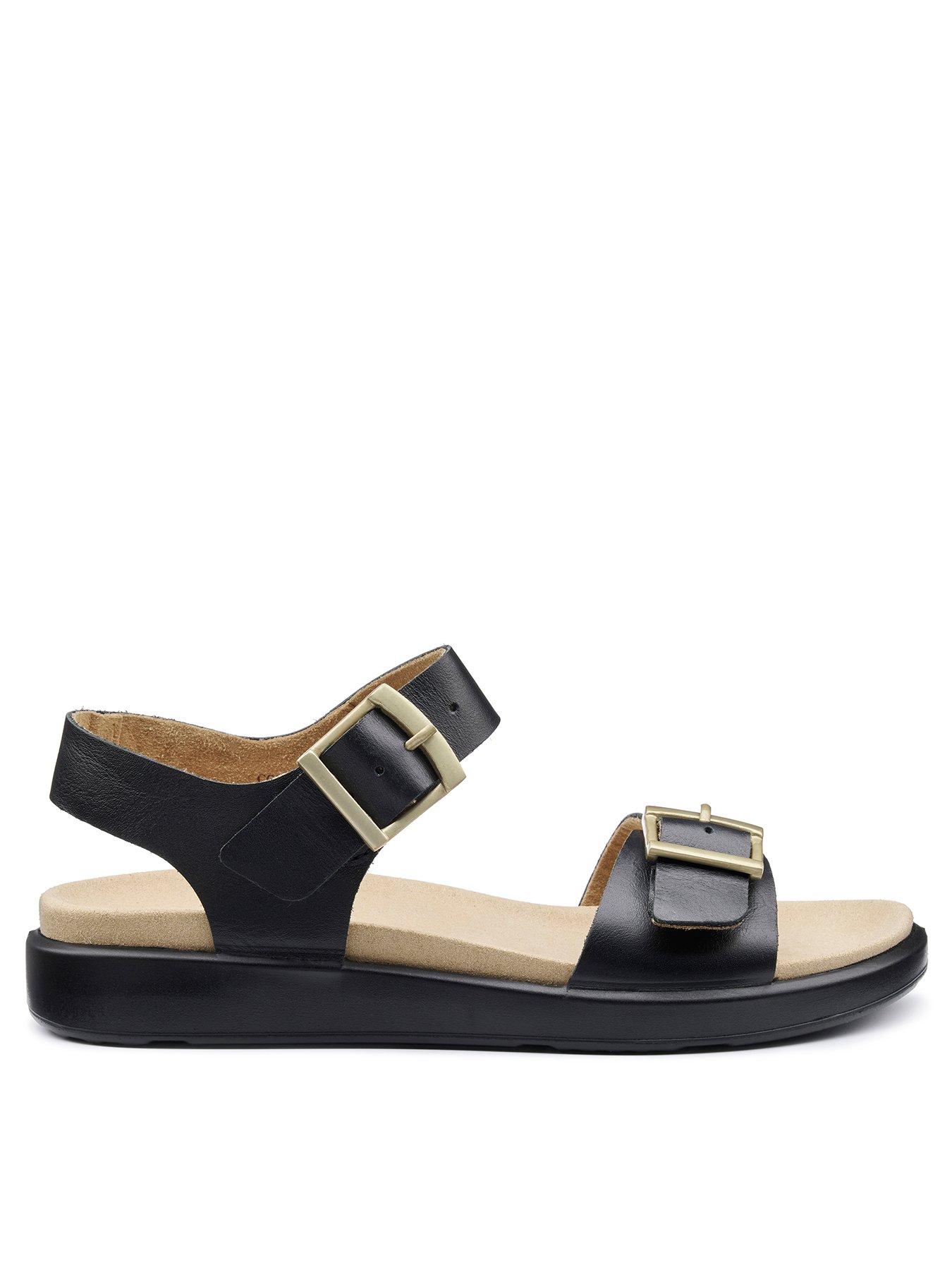 hotter-corfu-wide-fit-leather-sandal-black