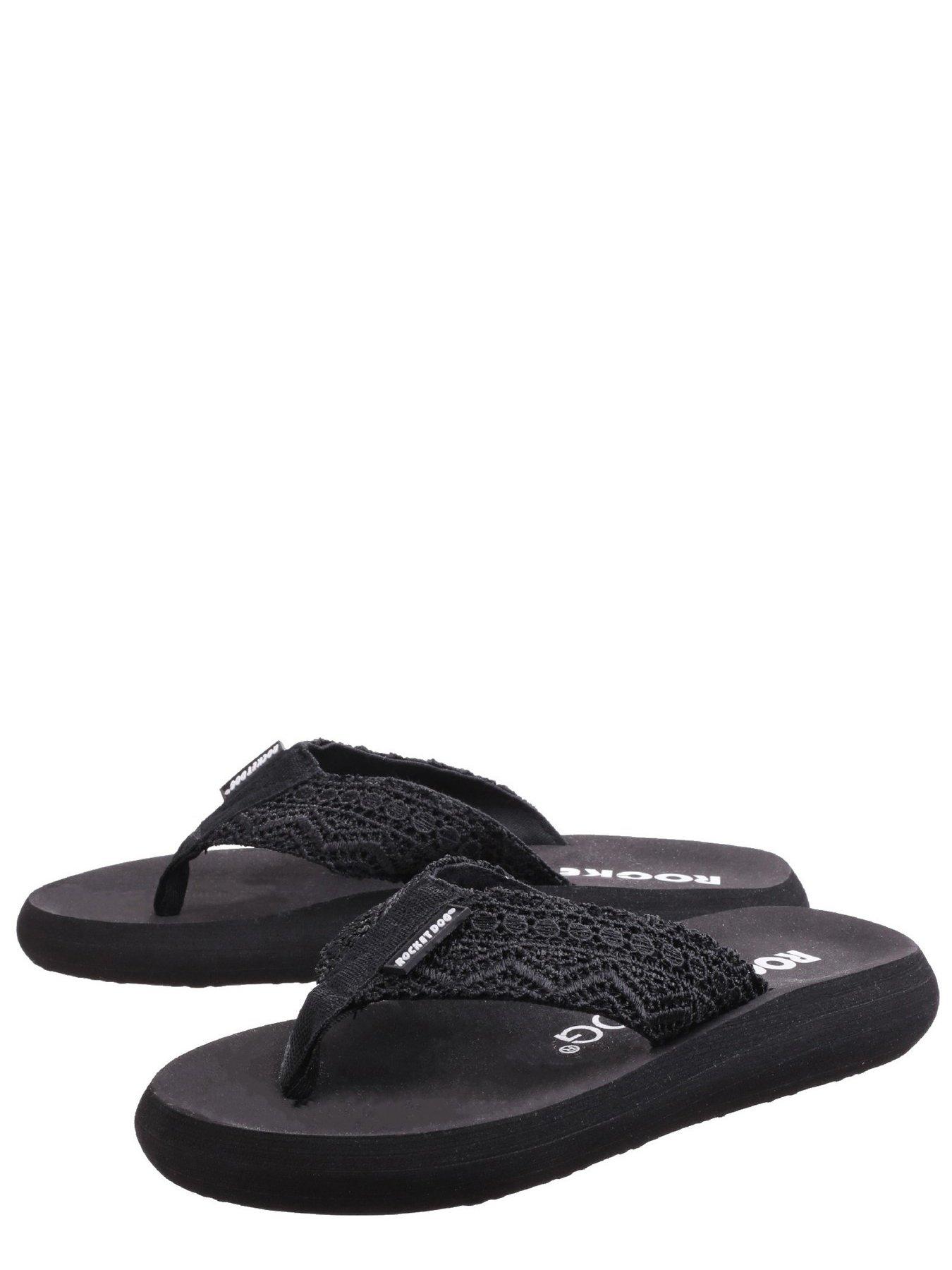  image of rocket-dog-spotlight-lima-crochet-toepost-sandal-black