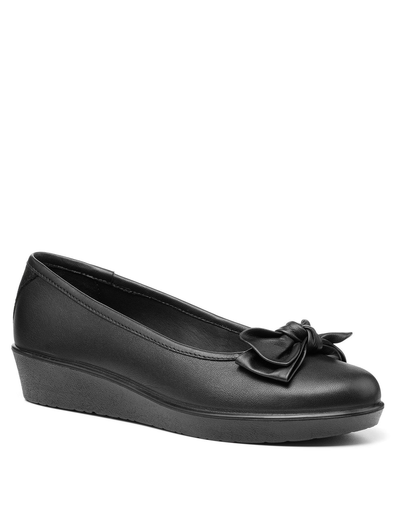  image of hotter-jade-wedge-pump-shoe-black