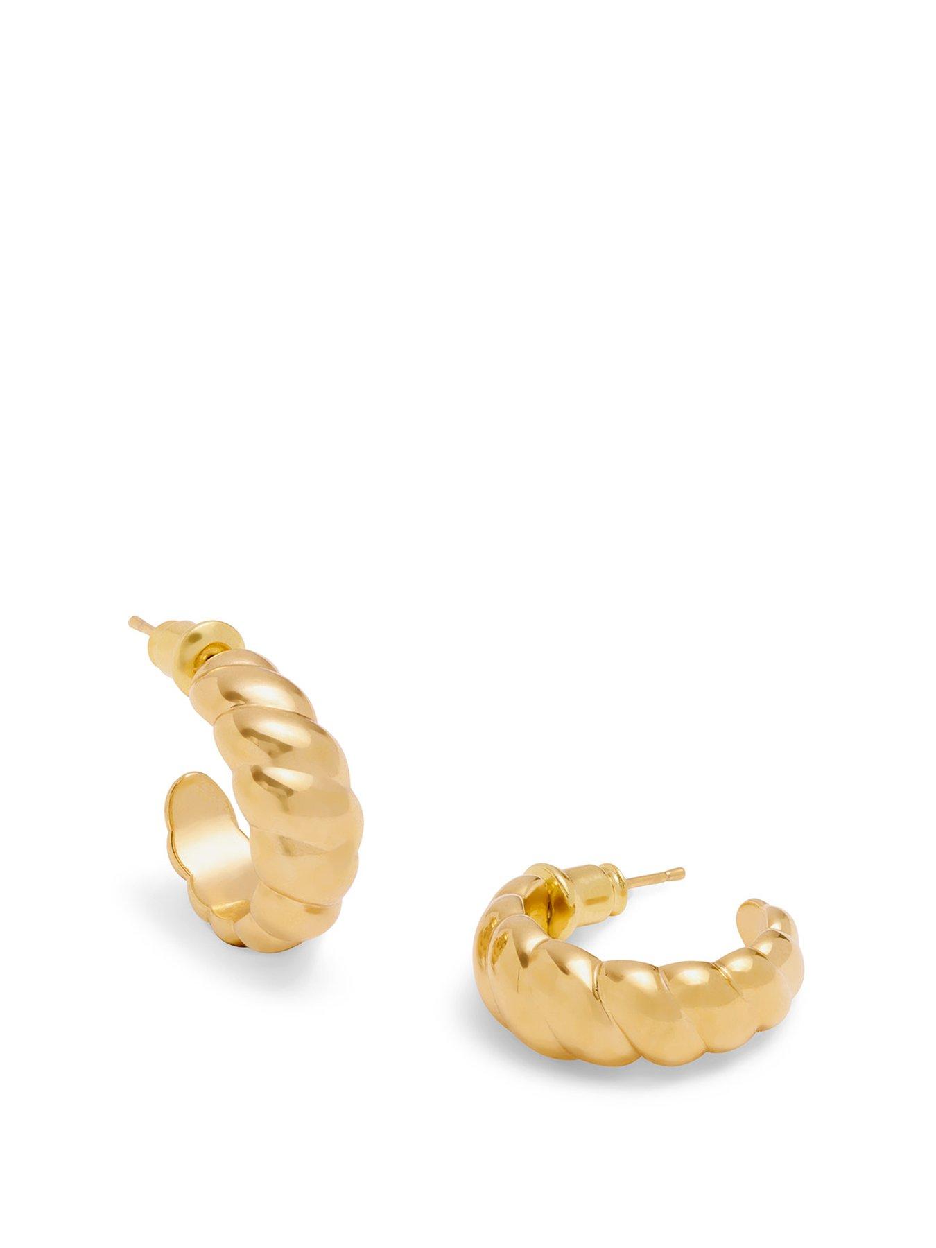 katie-loxton-harper-twist-waterproof-gold-hoop-earrings
