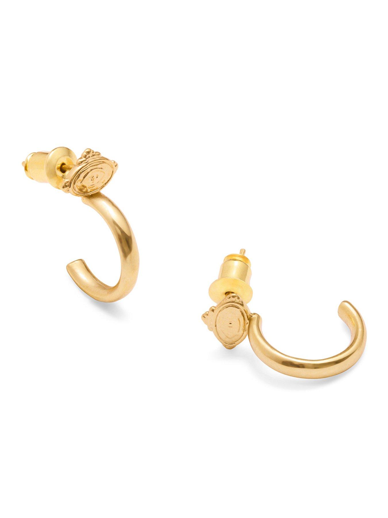  image of katie-loxton-protection-waterproof-gold-hoop-earrings