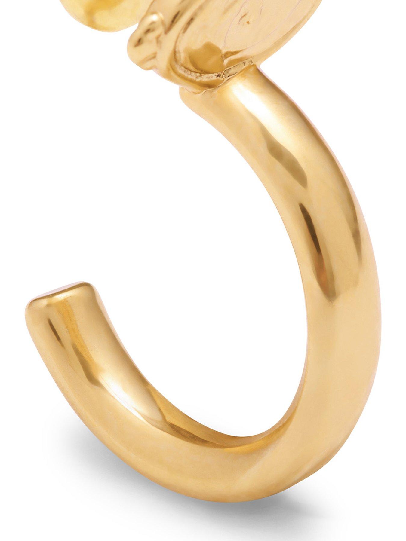  image of katie-loxton-protection-waterproof-gold-hoop-earrings