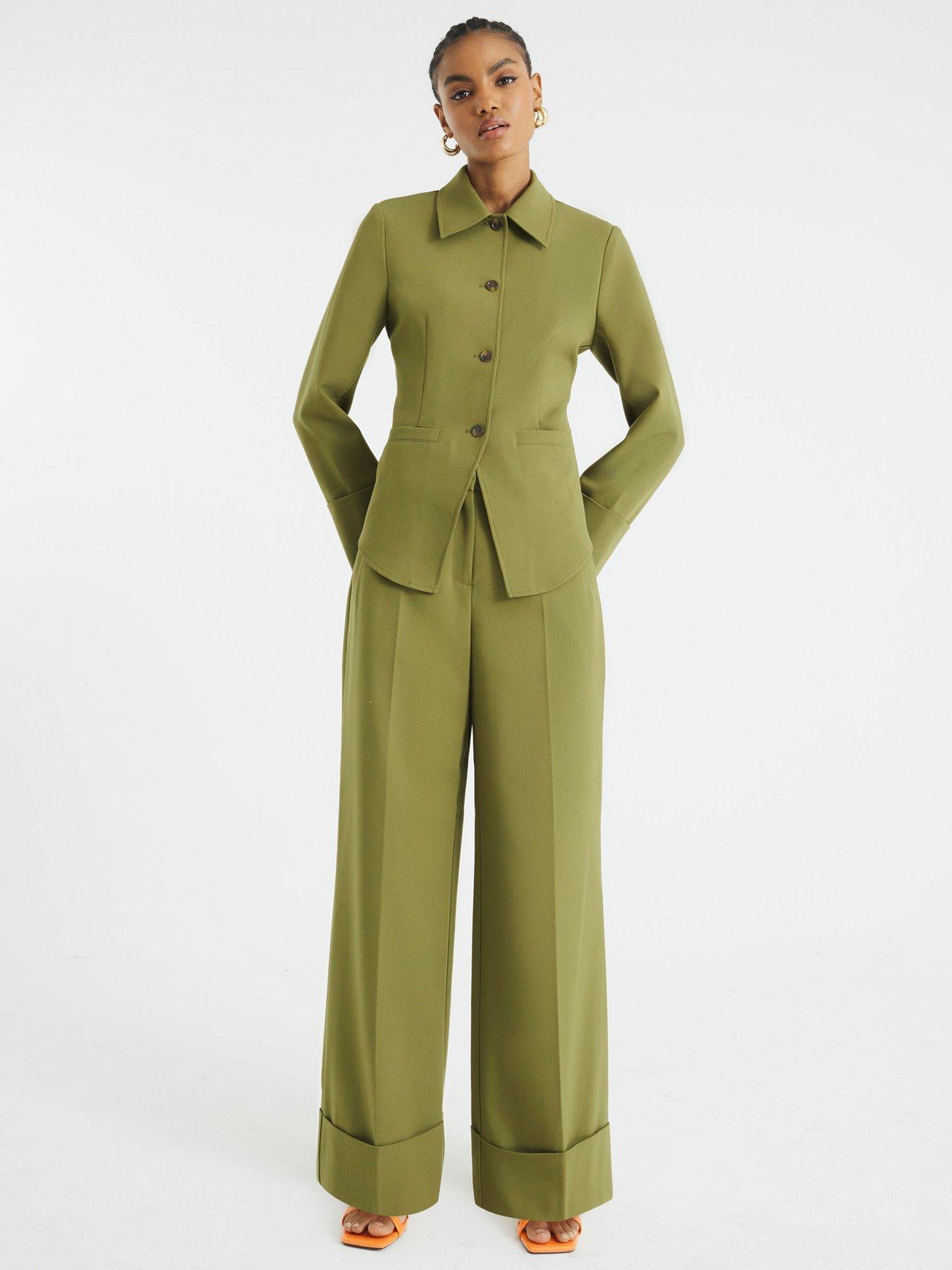 river-island-wide-leg-pleated-trouser-khaki