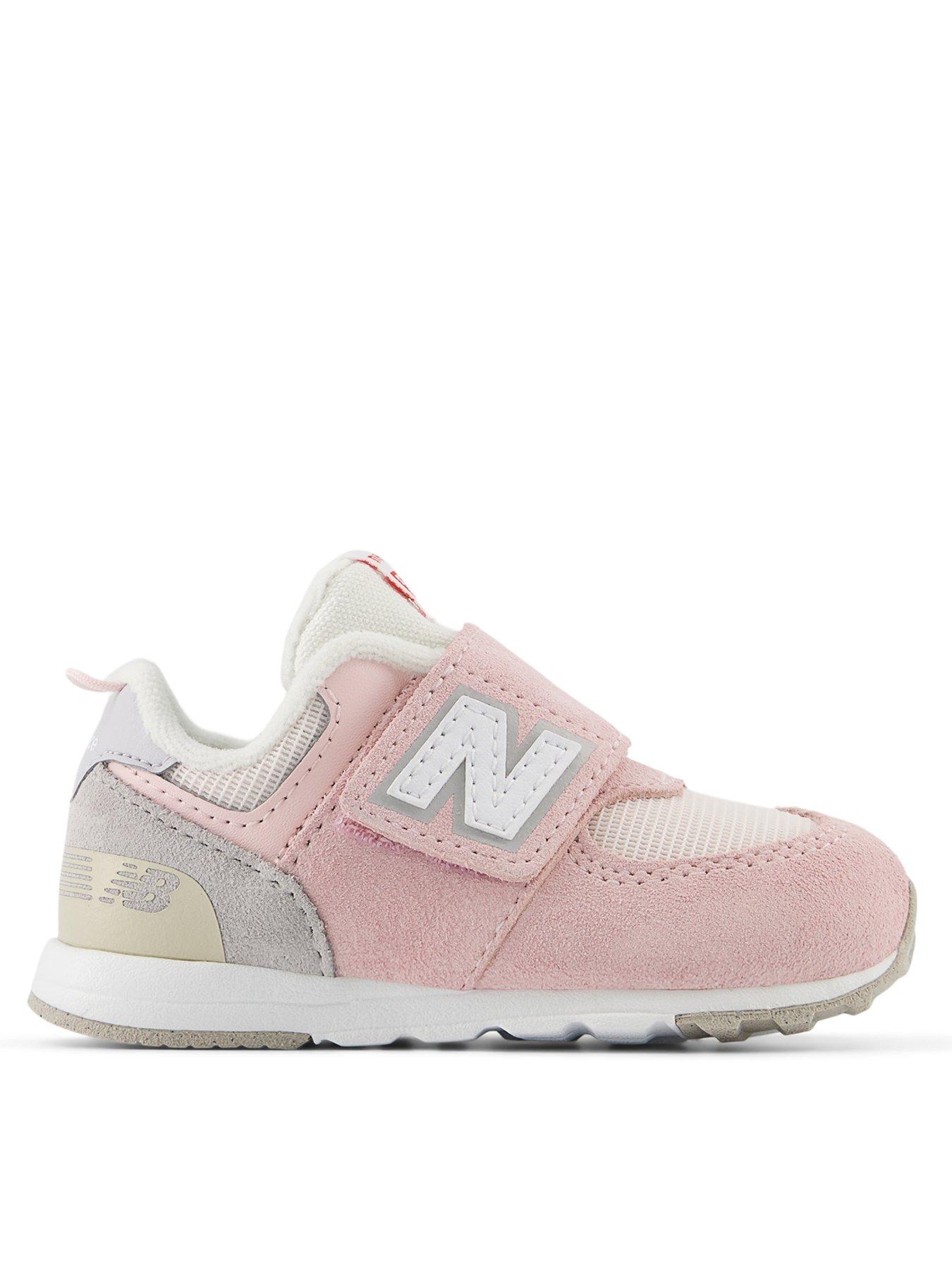 new-balance-infant-574-velcro-trainers-pink
