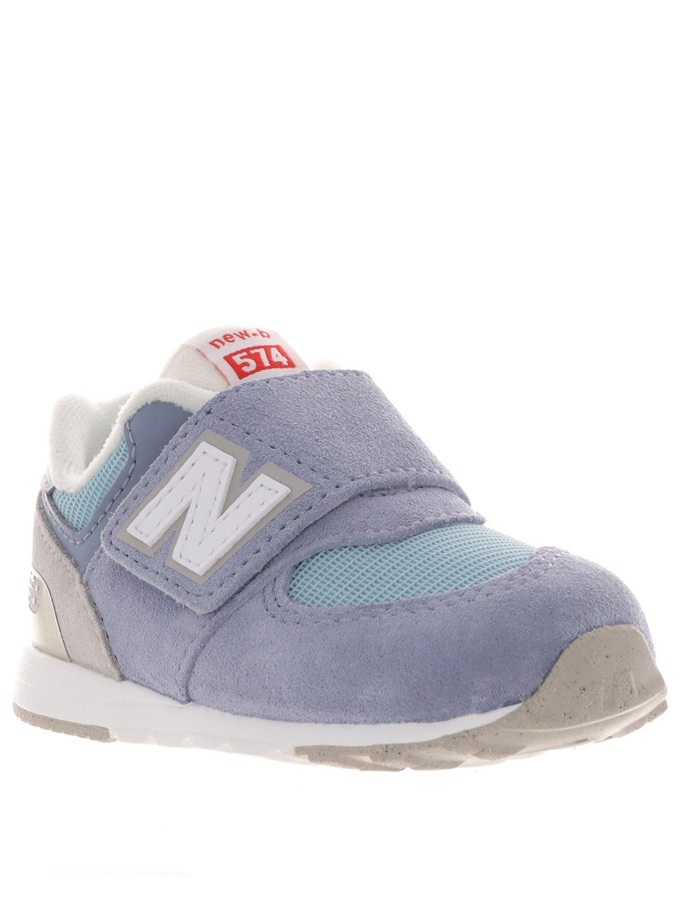 New Balance Infant 574 Velcro Trainers Blue Littlewoods