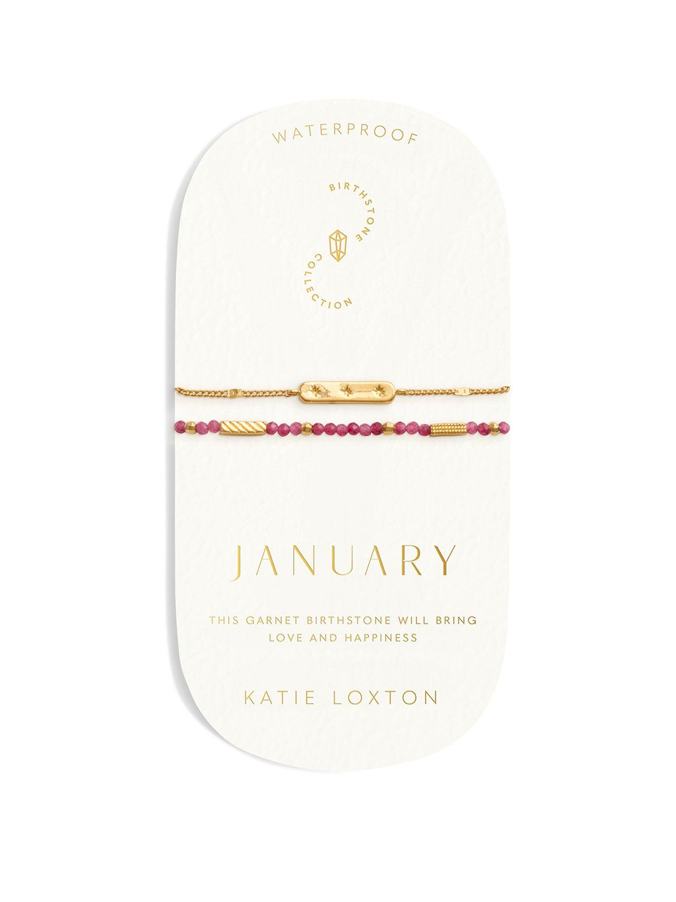 Image 1 of 5 of Katie Loxton Birthstone Waterproof Gold Bracelet