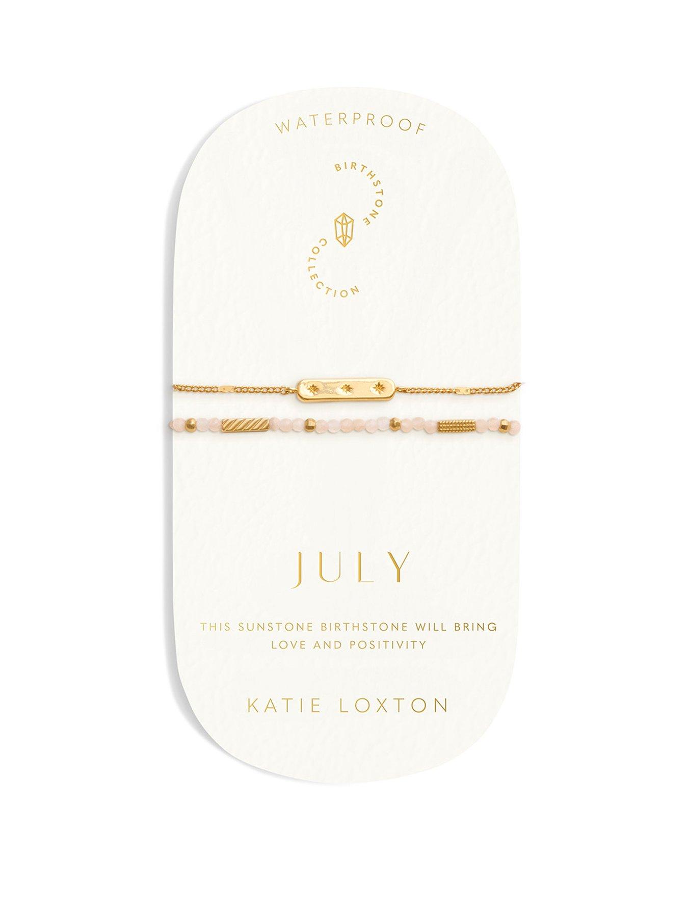 Katie Loxton Birthstone Waterproof Gold Bracelet