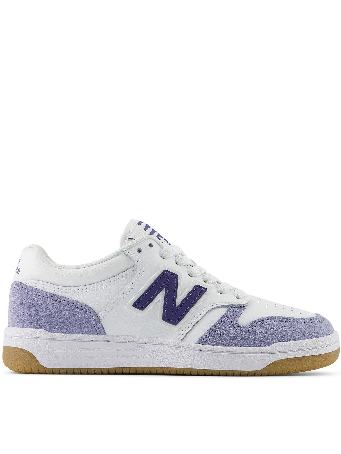 New Balance Junior B480 Lace Up Trainers - White