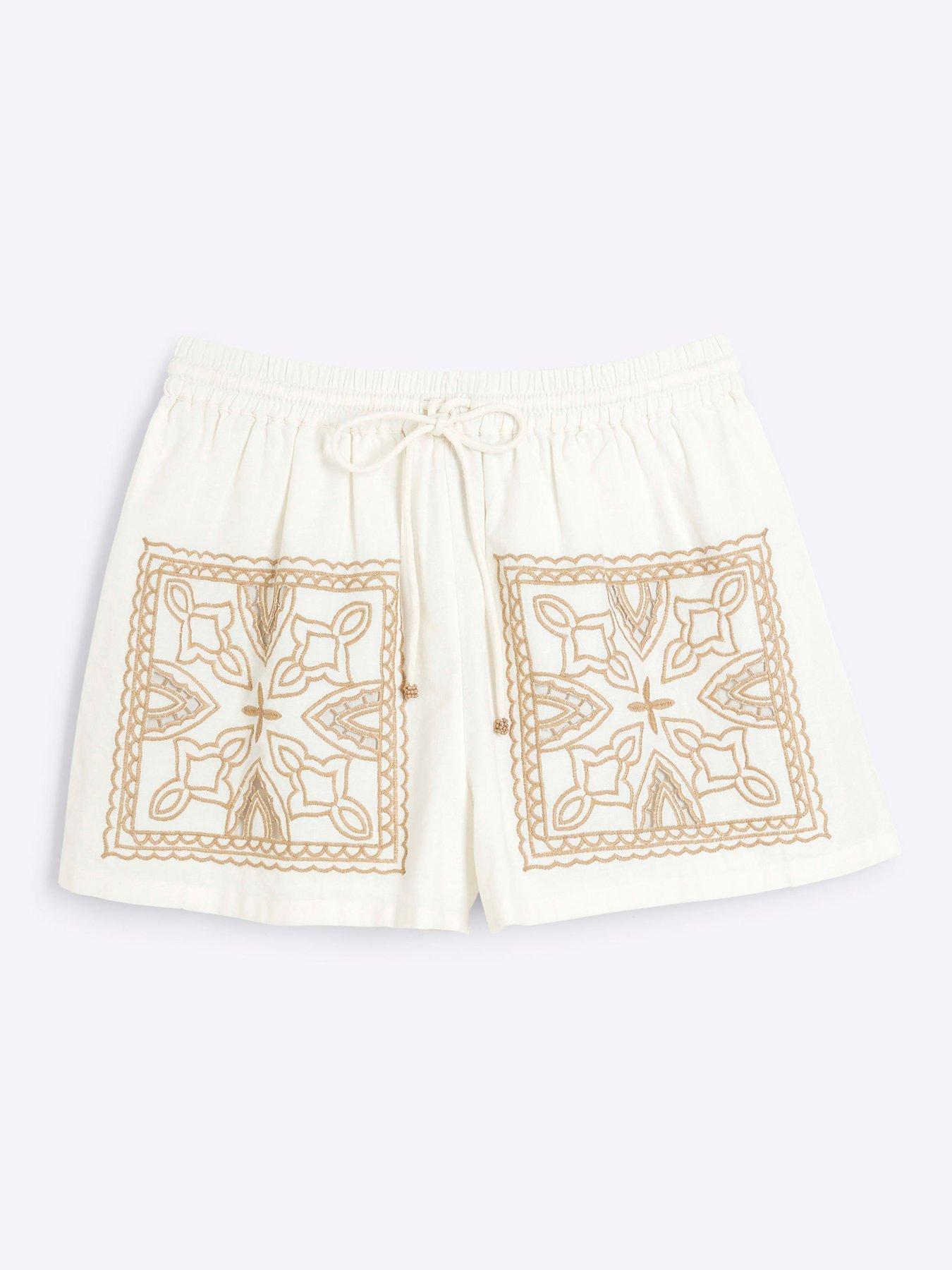  image of river-island-cutwork-short-cream
