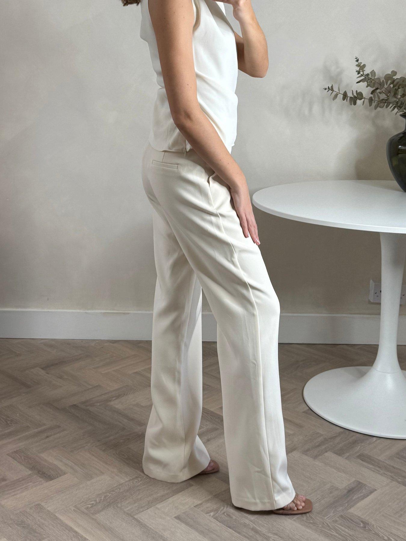 stillFront image of style-cheat-tailored-straight-leg-trouser-cream
