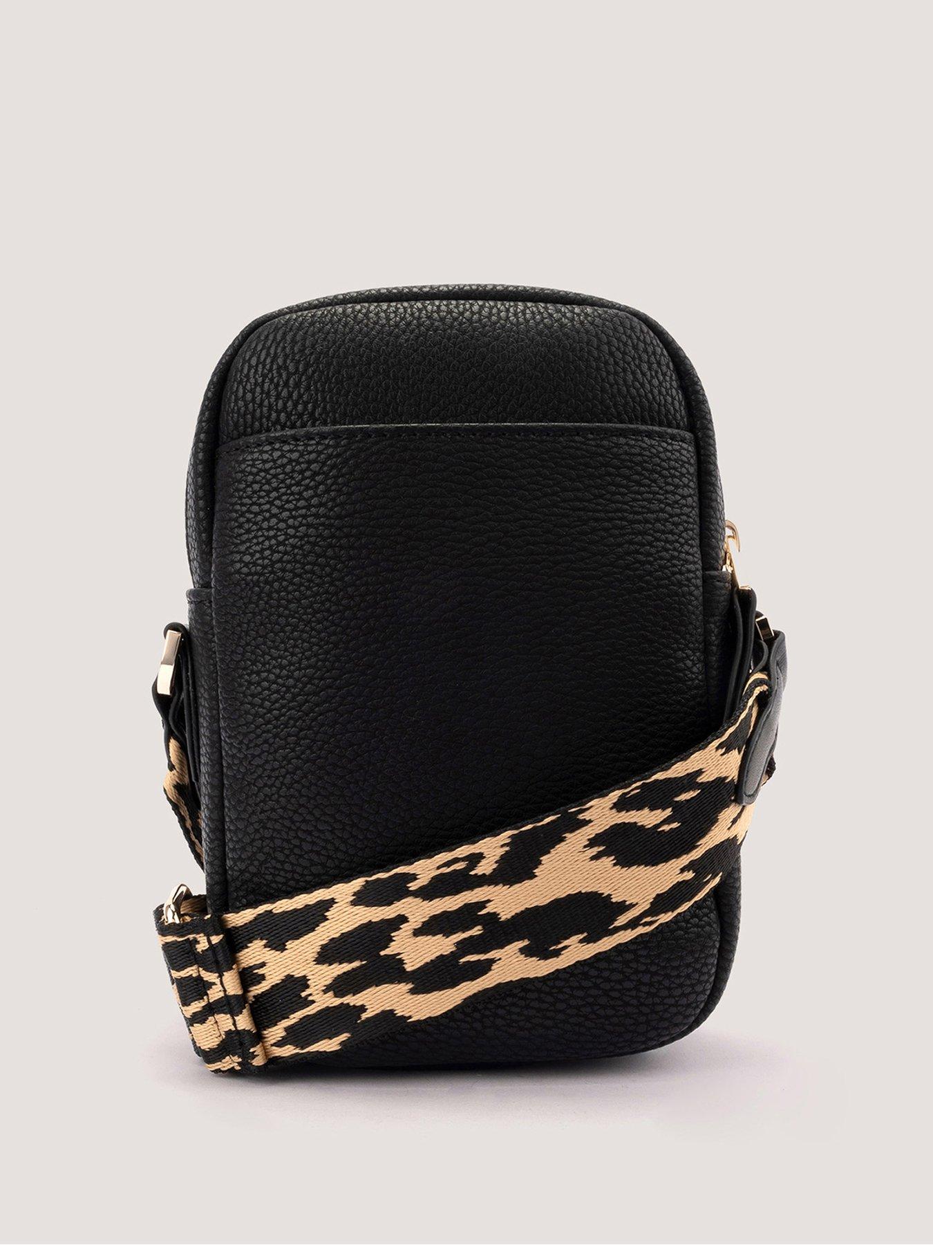 Image 4 of 5 of Fiorelli Effie Webbed Phone Crossbody - Black