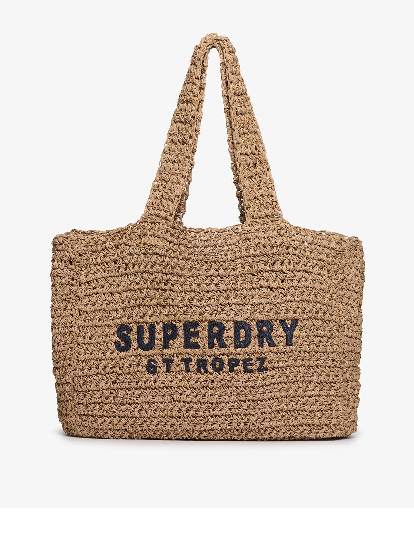 undefined Raffia City Tote Bag - Beige