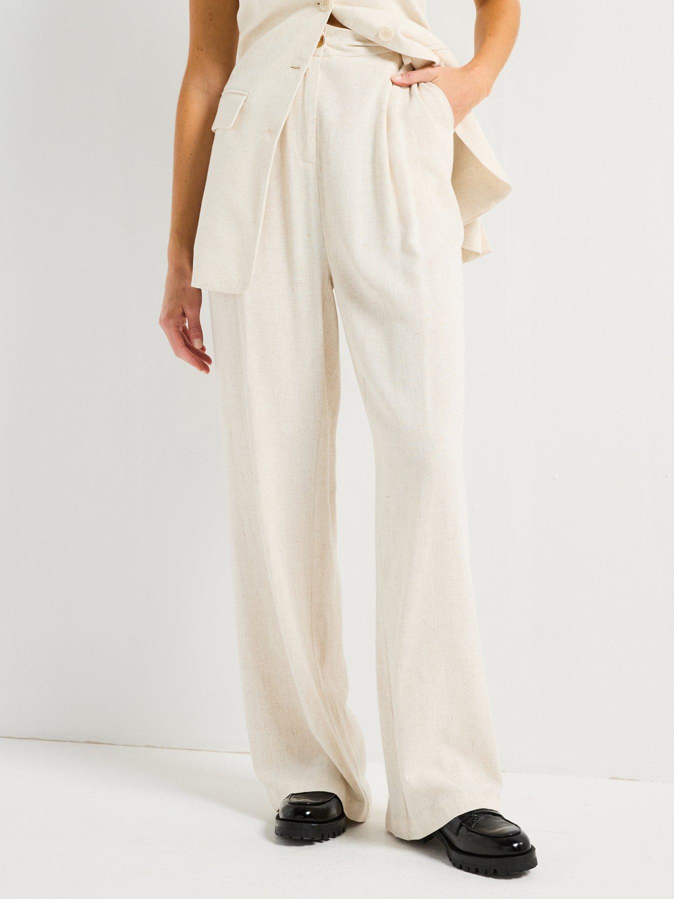 Style Cheat Claire Linen Trouser - Cream