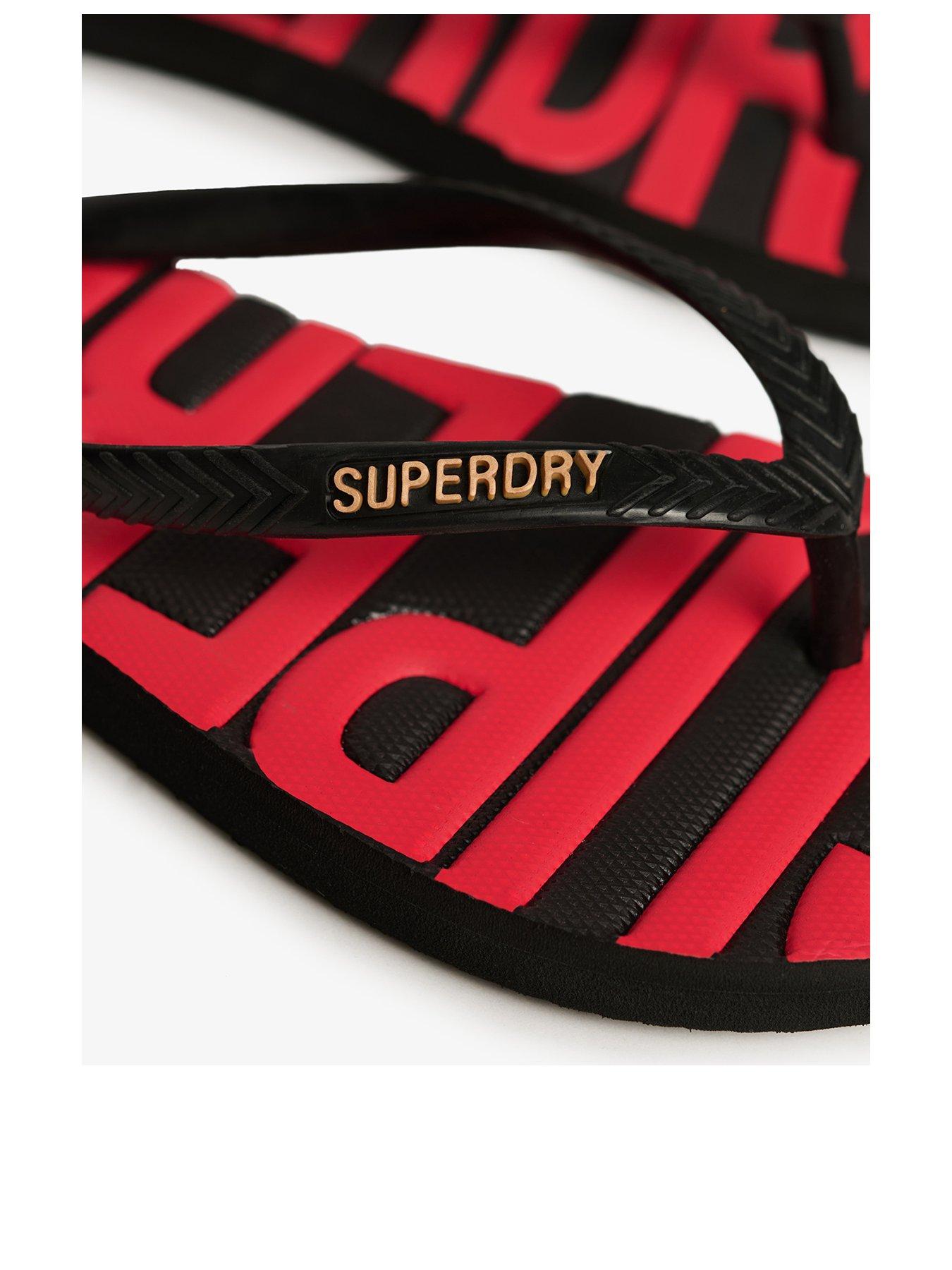  image of superdry-core-logo-flip-flops-black