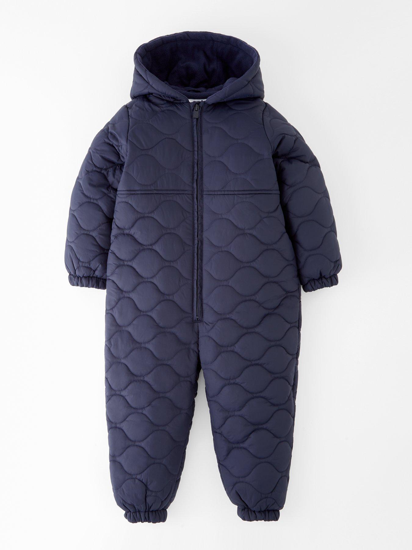 undefined Boys Quilted Snowsuit - Navy