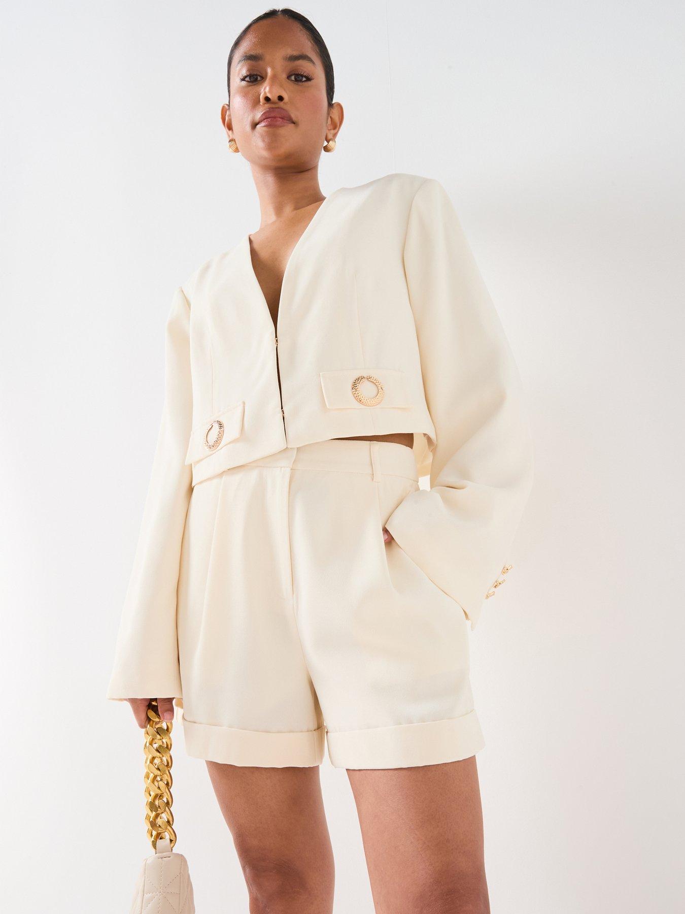 undefined CROPPED DETAIL BLAZER