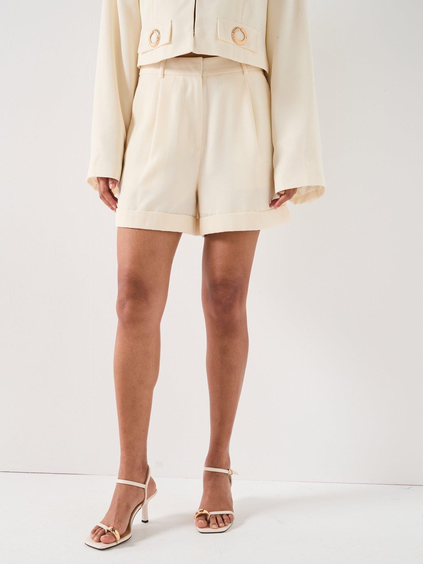 v-by-very-button-detail-short-cream
