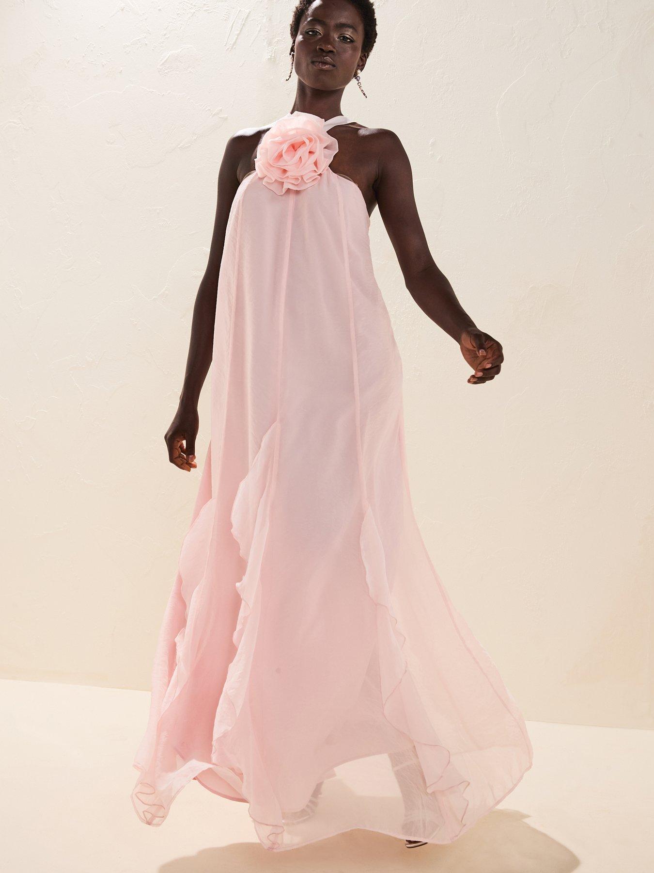  image of v-by-very-pink-corsage-maxi-dressnbsp--pink