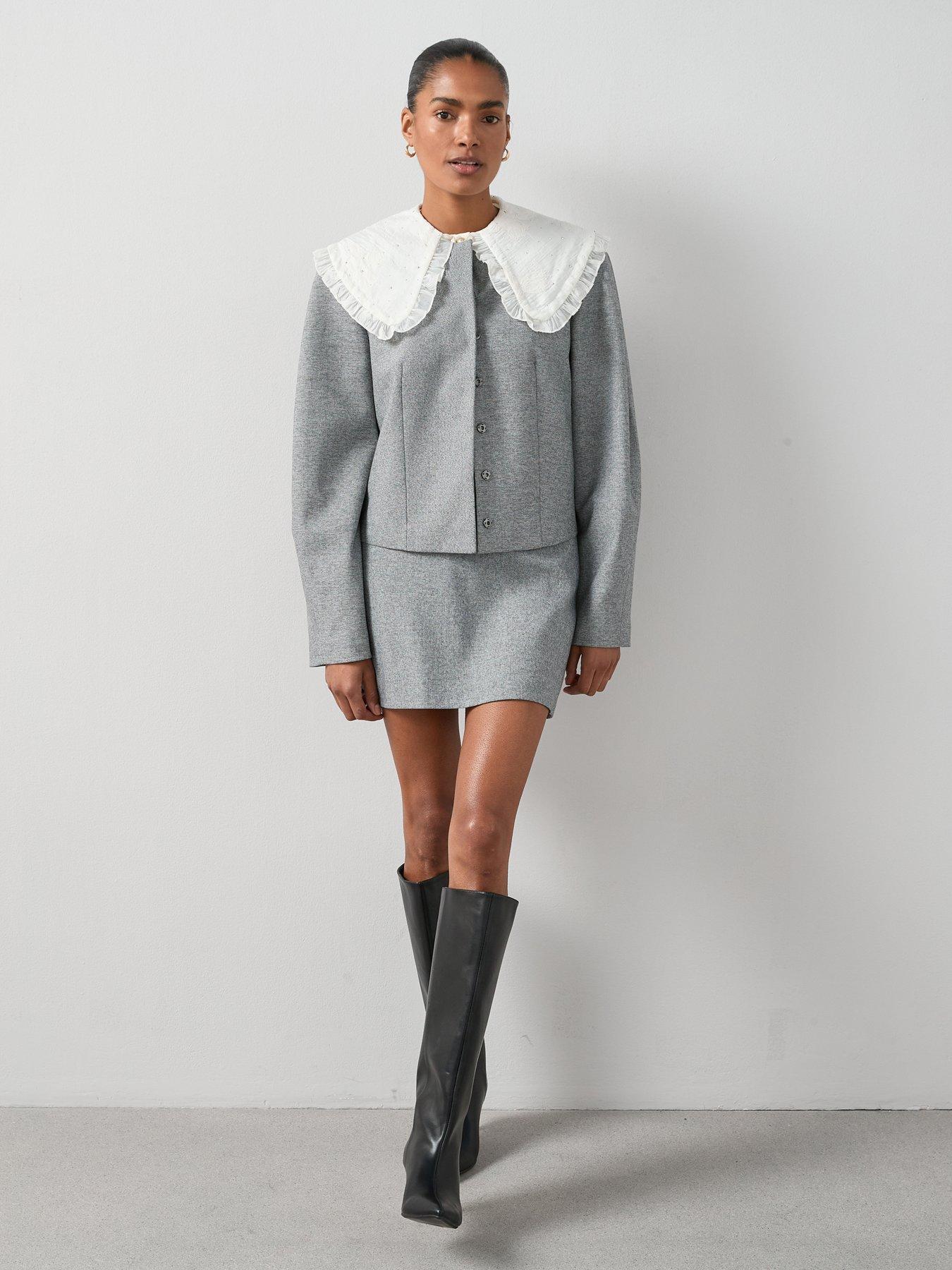 Image 3 of 6 of V by Very Micro Mini Skirt - Grey
