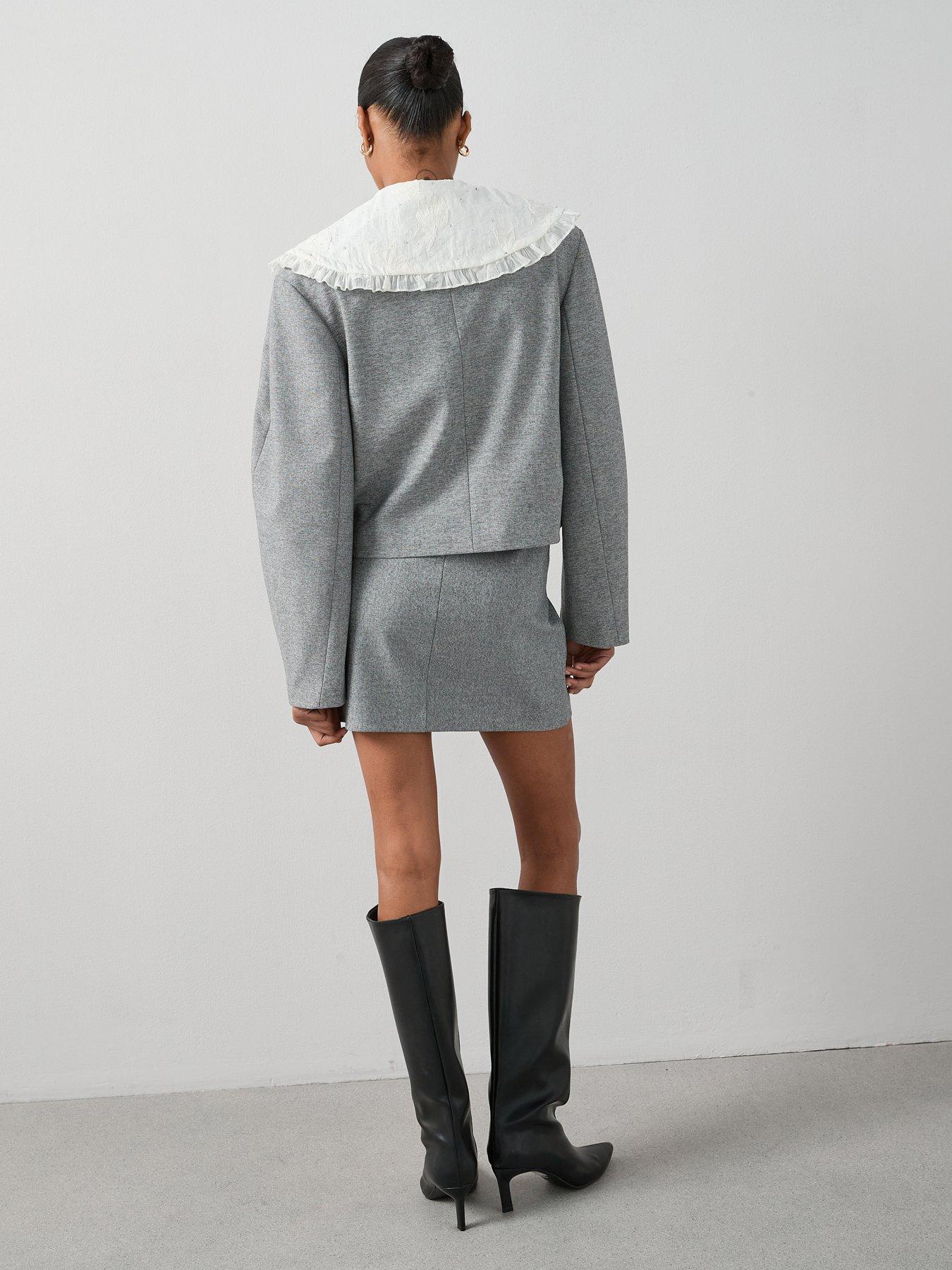 Image 5 of 6 of V by Very Micro Mini Skirt - Grey
