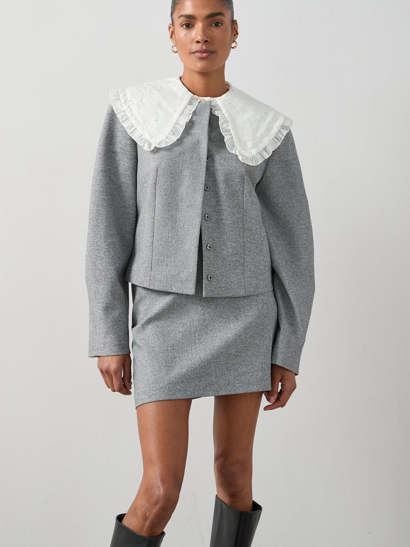 Image 6 of 6 of V by Very Micro Mini Skirt - Grey