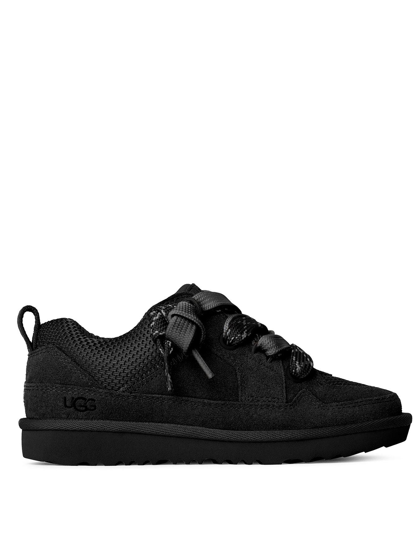  image of ugg-kids-lo-lowmel-shoe-black
