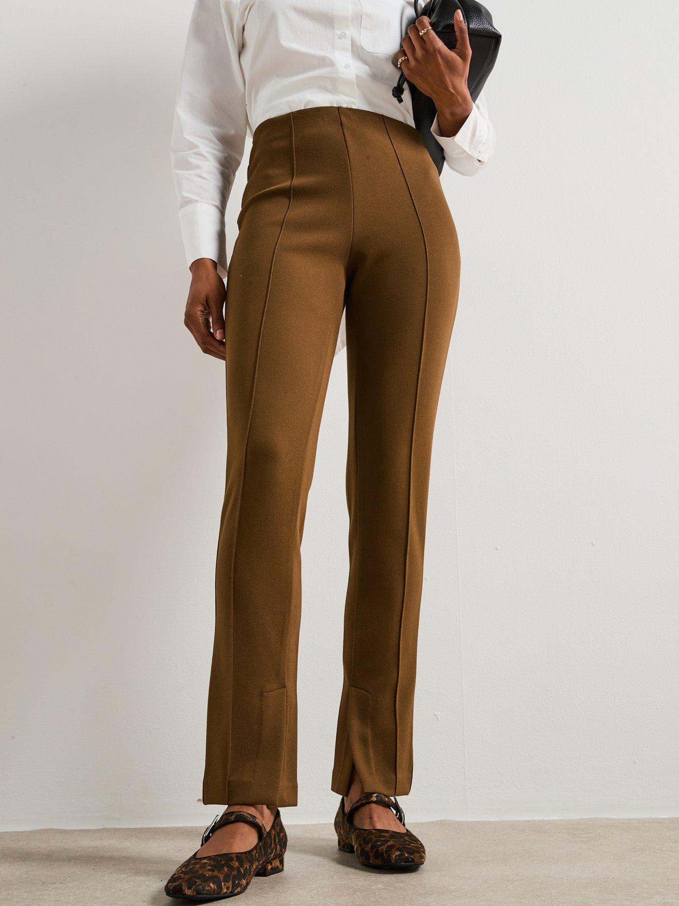 V by Very Split Slim Flare - Brown