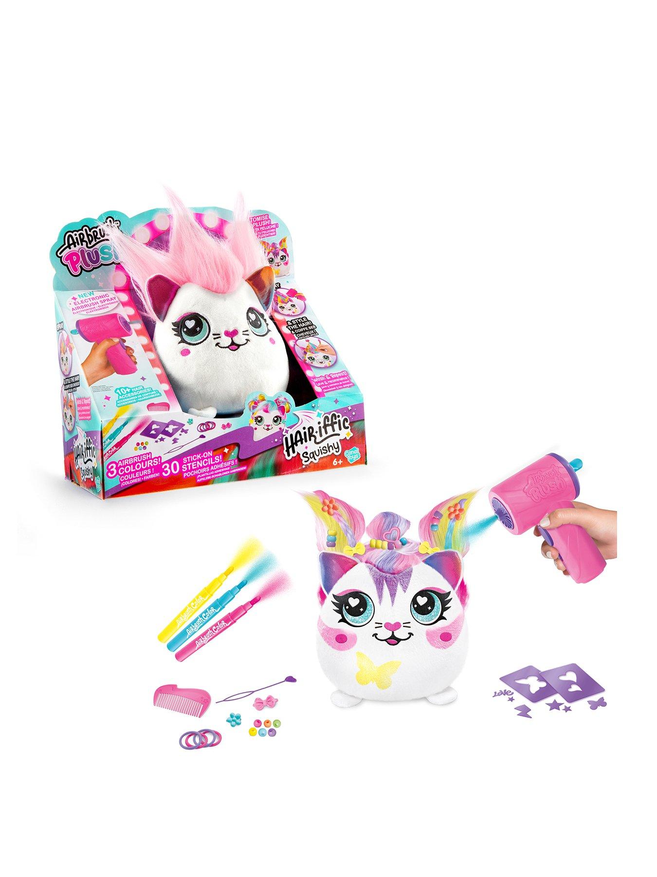 Airbrush Plush Hair'iffic Squish Pals