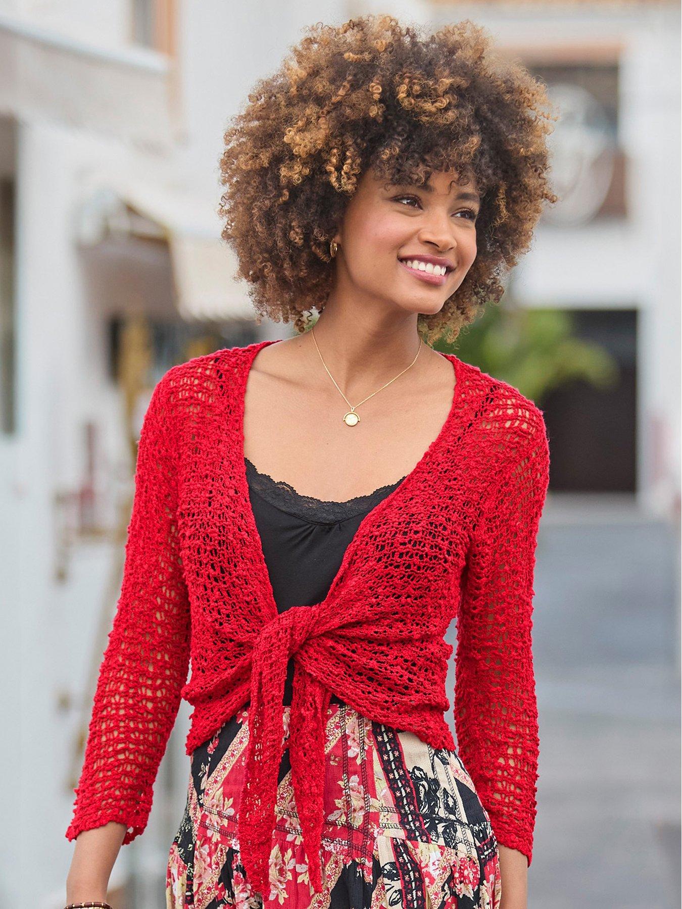 joe-browns-fresh-and-fancy-popcorn-cardigan-red