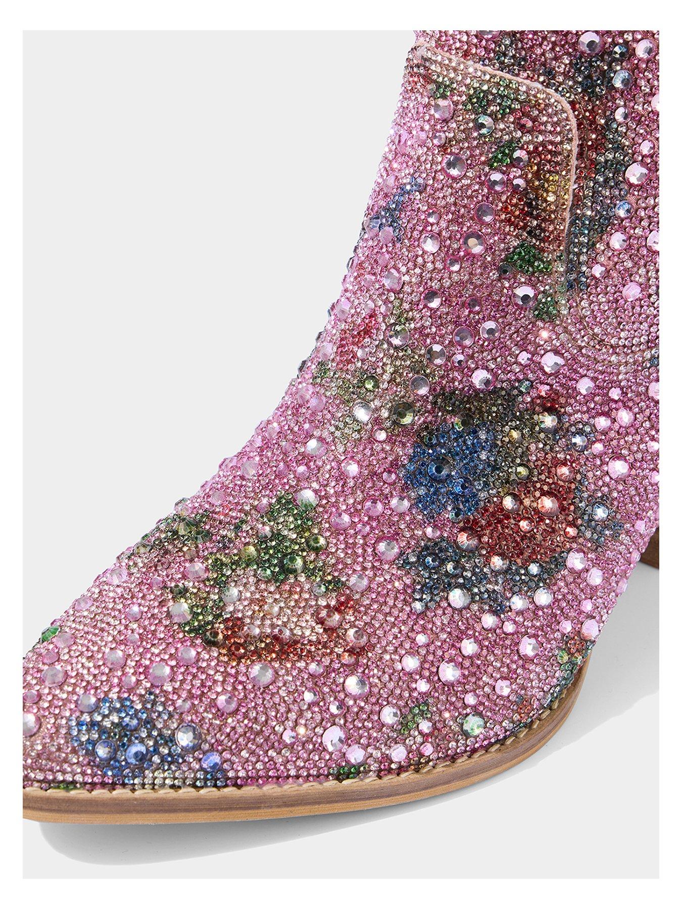  image of joe-browns-california-drifter-jewelled-boots-pink