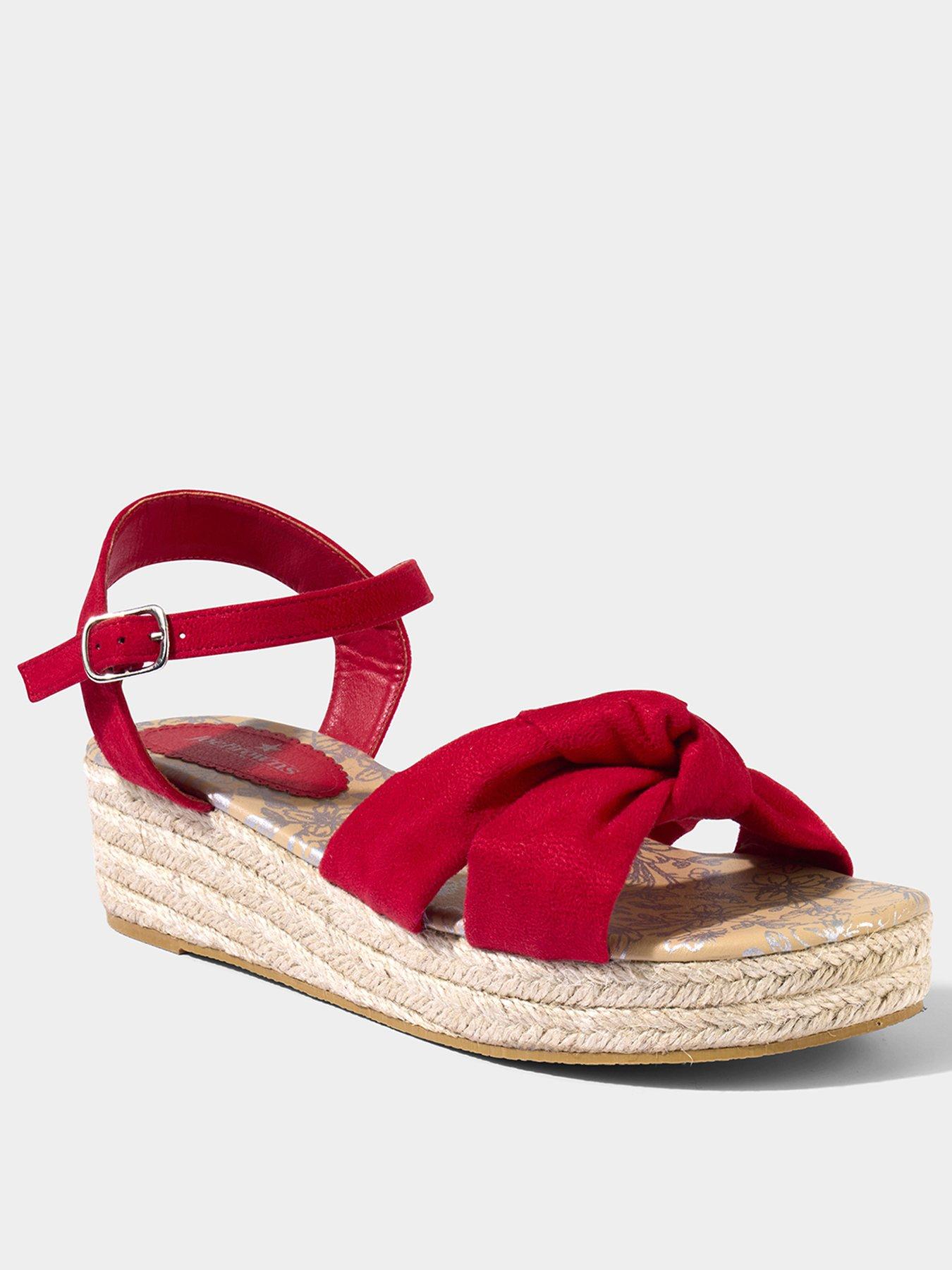 image of joe-browns-cool-and-casual-sandals-red
