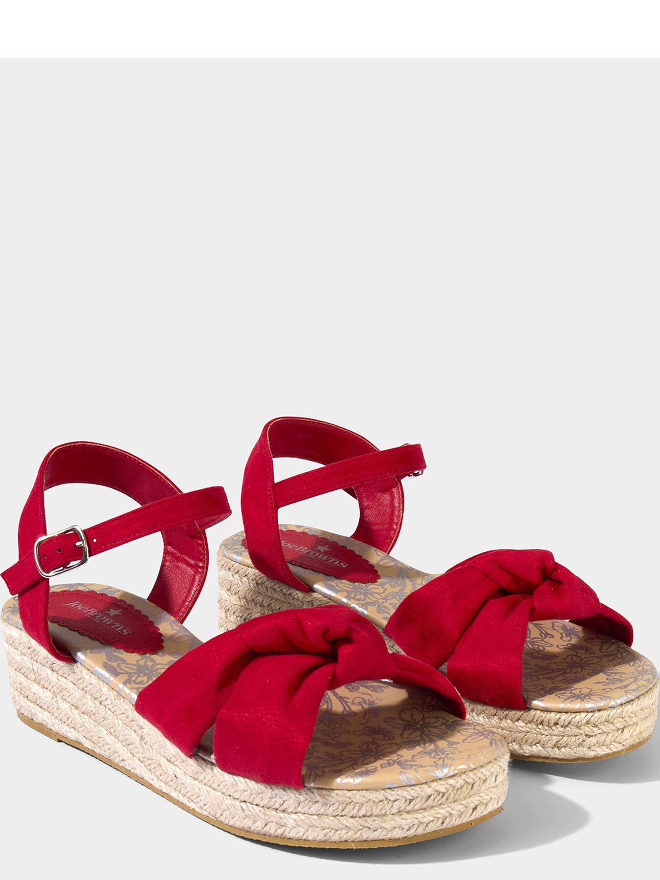  image of joe-browns-cool-and-casual-sandals-red