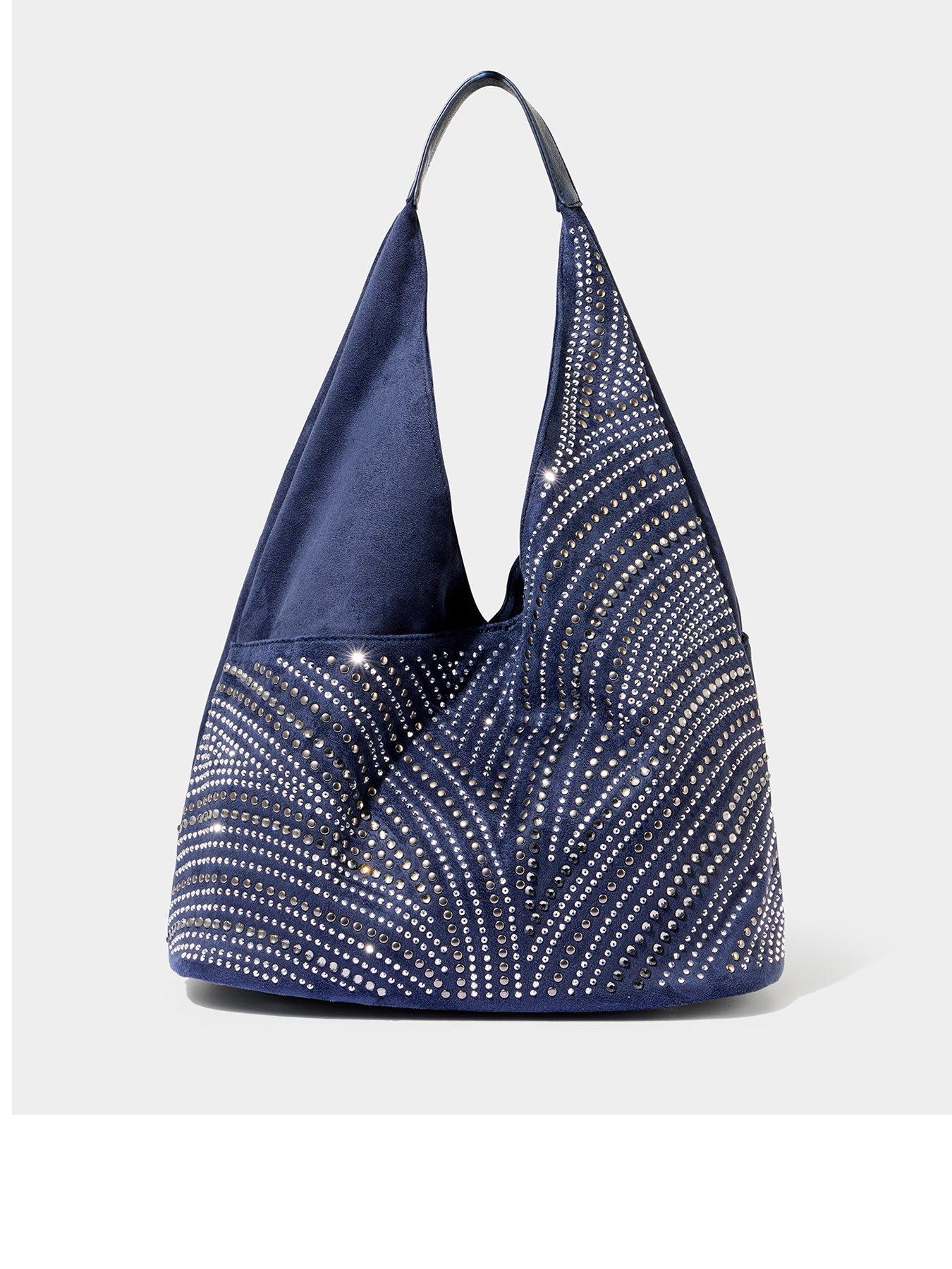 joe-browns-sparkle-studded-boho-shoulder-bag-navy