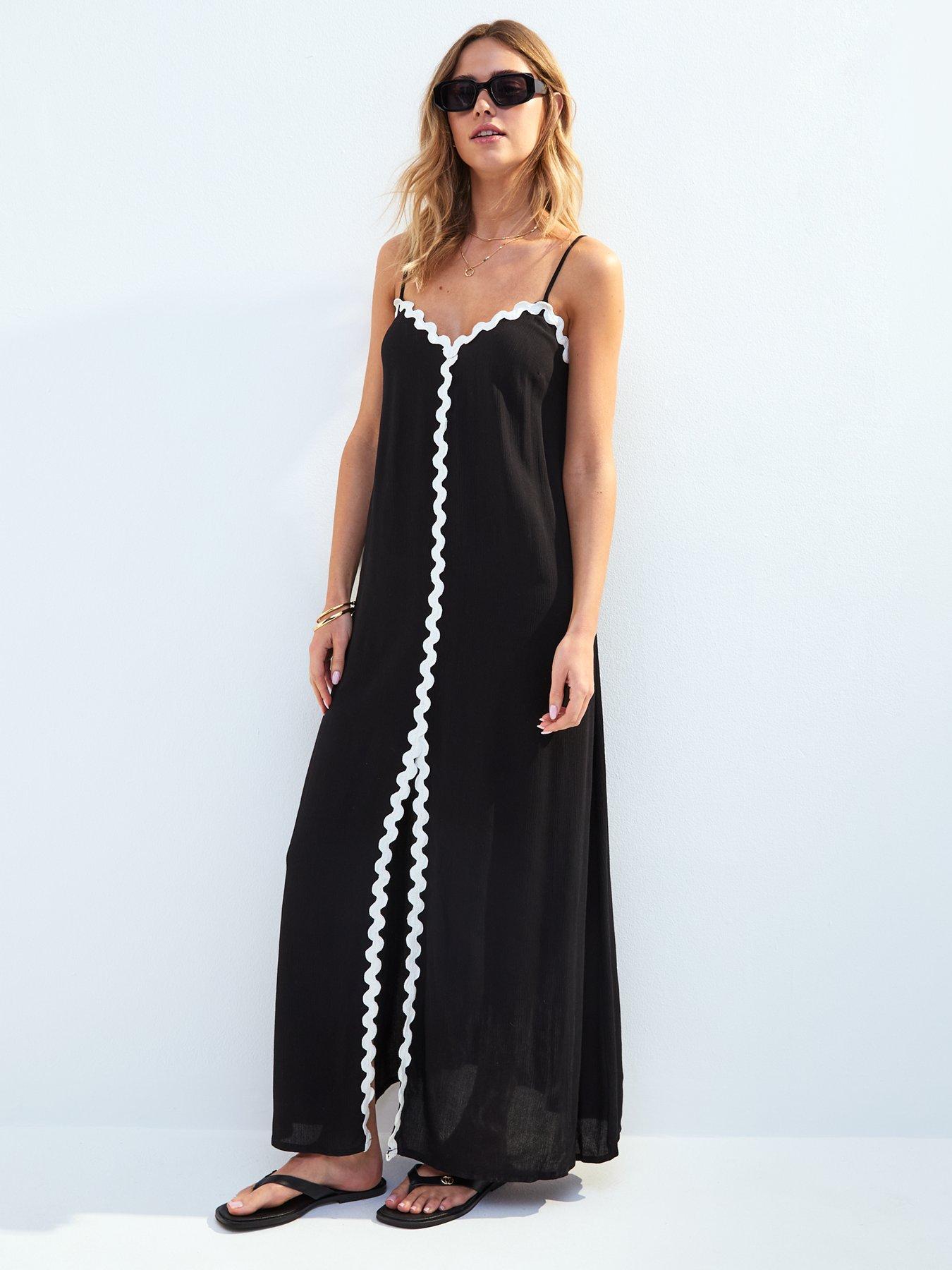 new-look-black-contrast-trim-split-hem-maxi-dress