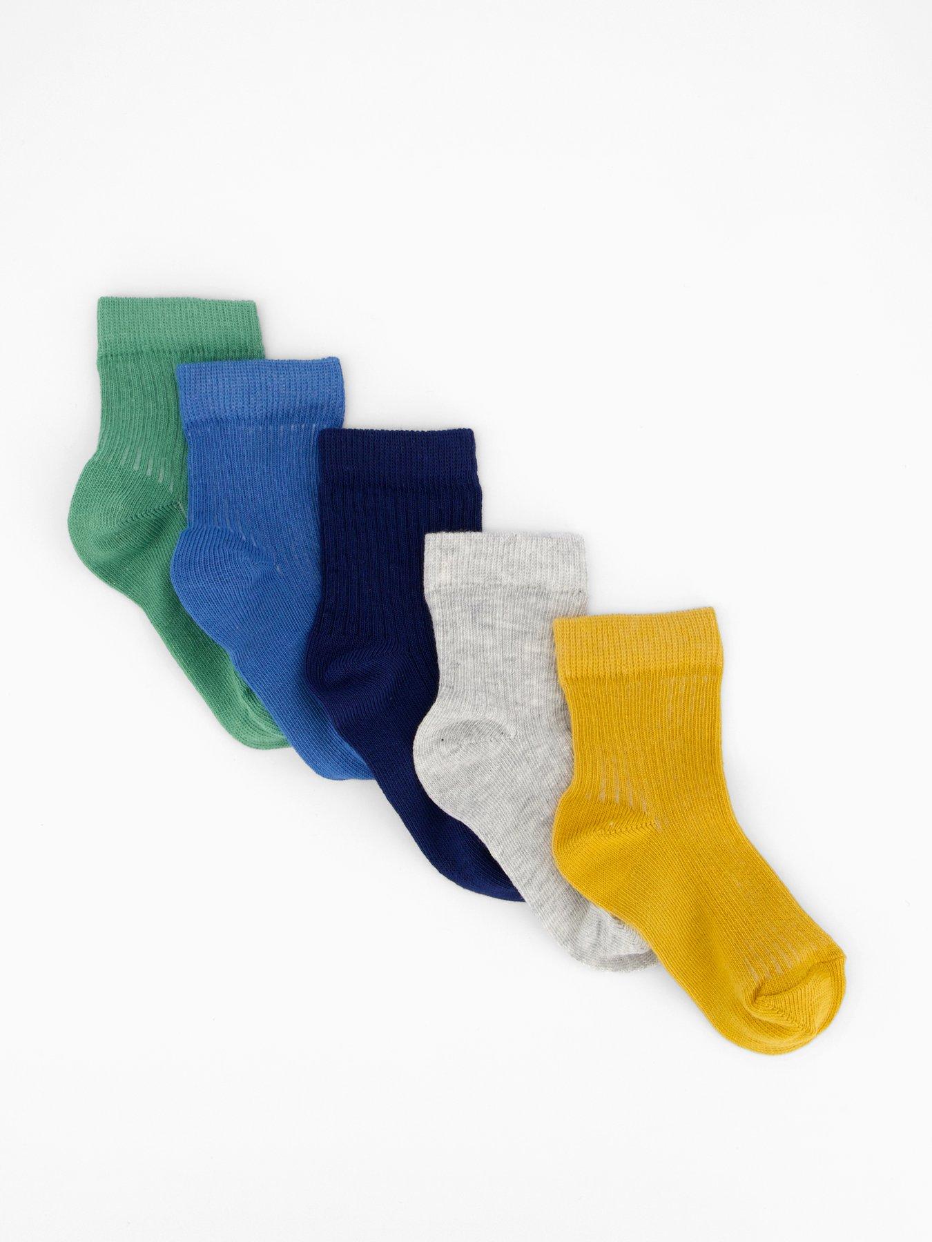 mini-v-by-very-boys-colour-5-pack-rib-socks-multi