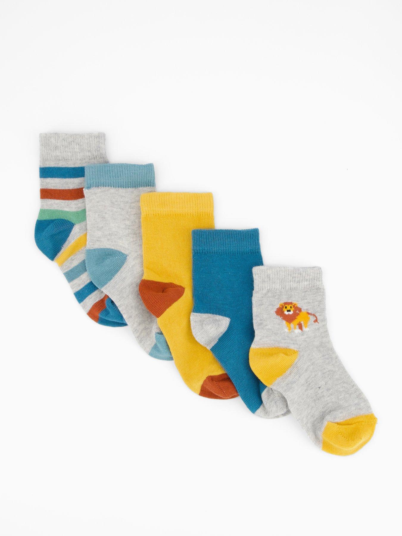 mini-v-by-very-boys-safari-5-pack-socks-multi