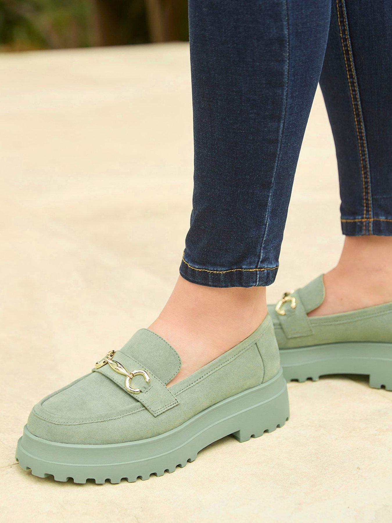  image of joe-browns-darcie-chunky-loafers-khaki