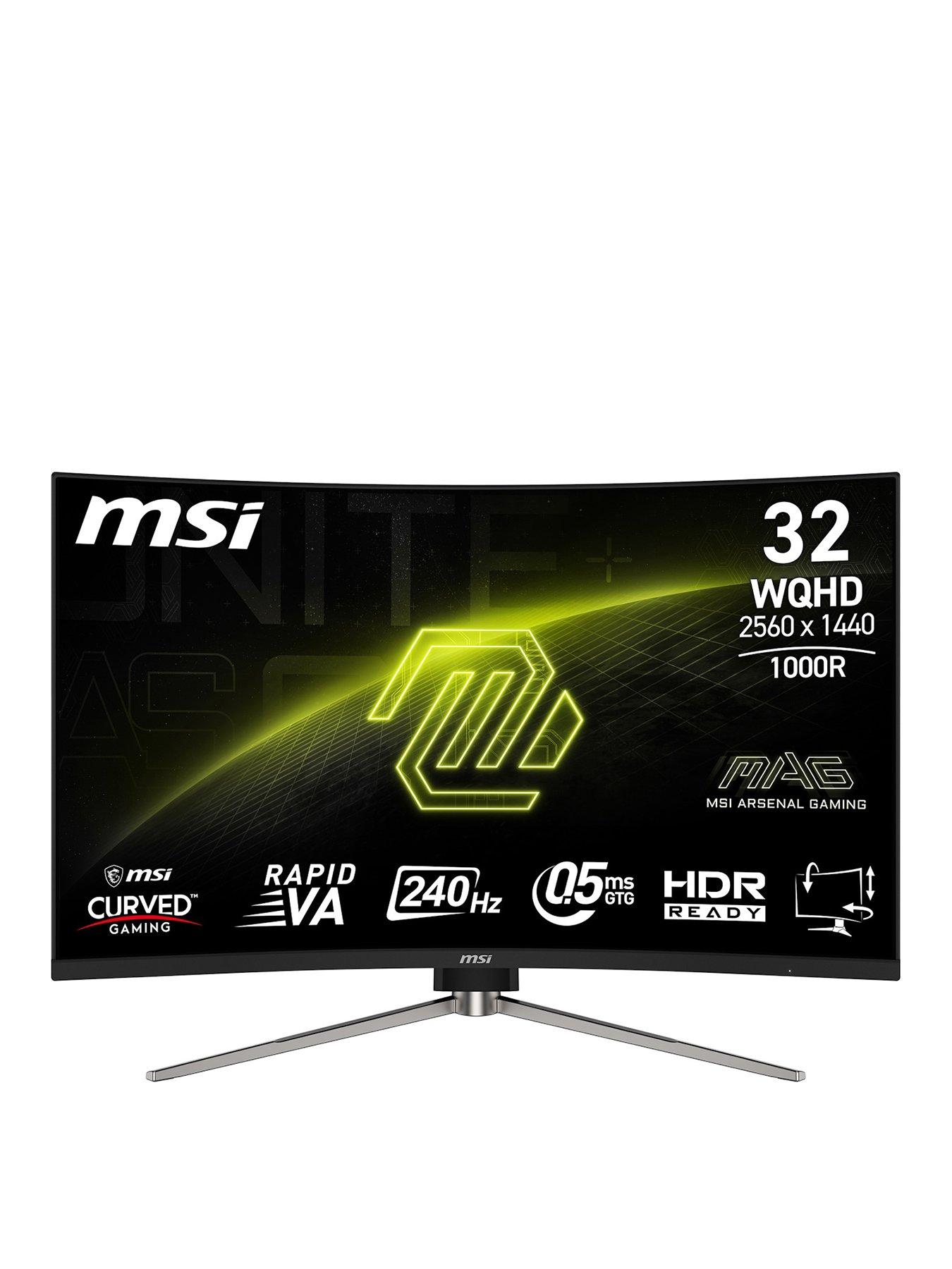 MSI MAG 325CQRXF E2 - 32in - WQHD - 240Hz - Curved Gaming Monitor - Black
