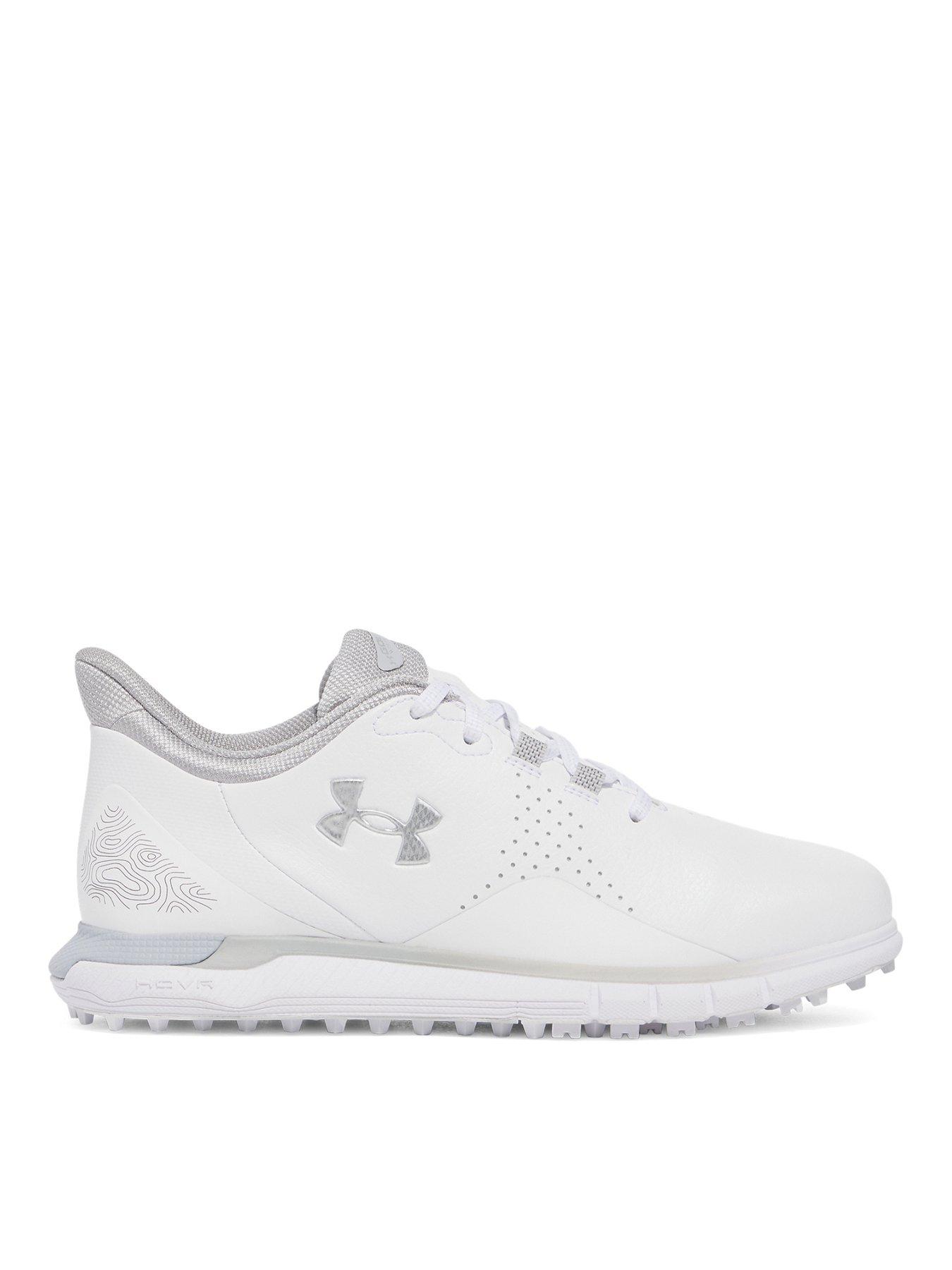  image of under-armour-womens-golf-drive-fade-spikeless-trainers-white