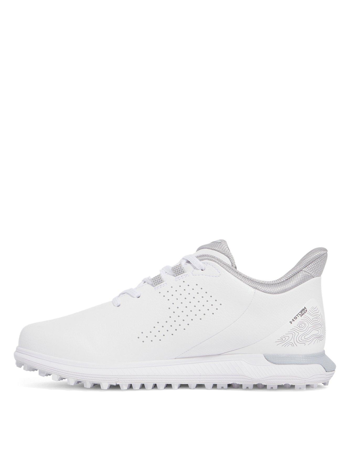  image of under-armour-womens-golf-drive-fade-spikeless-trainers-white