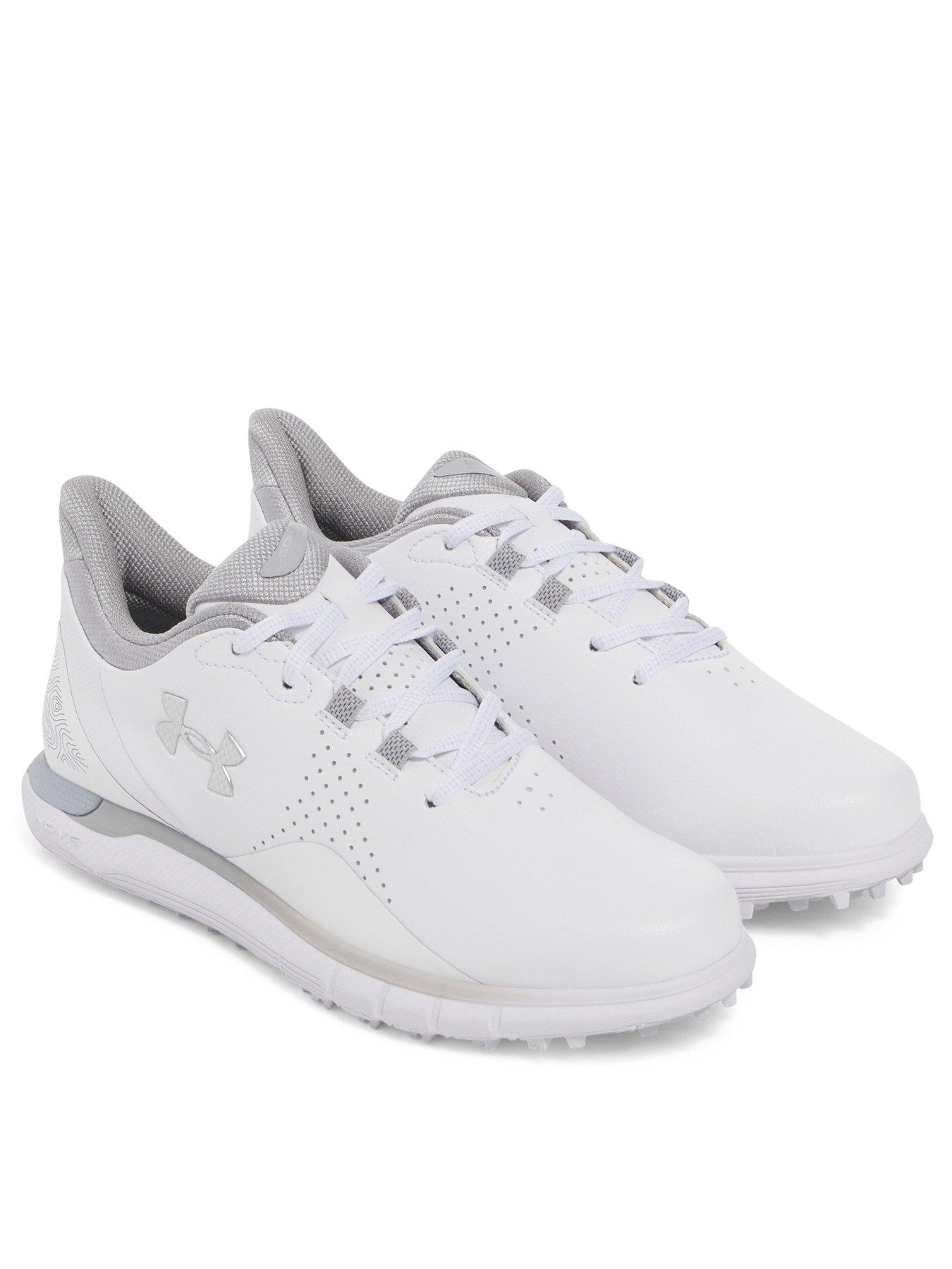  image of under-armour-womens-golf-drive-fade-spikeless-trainers-white