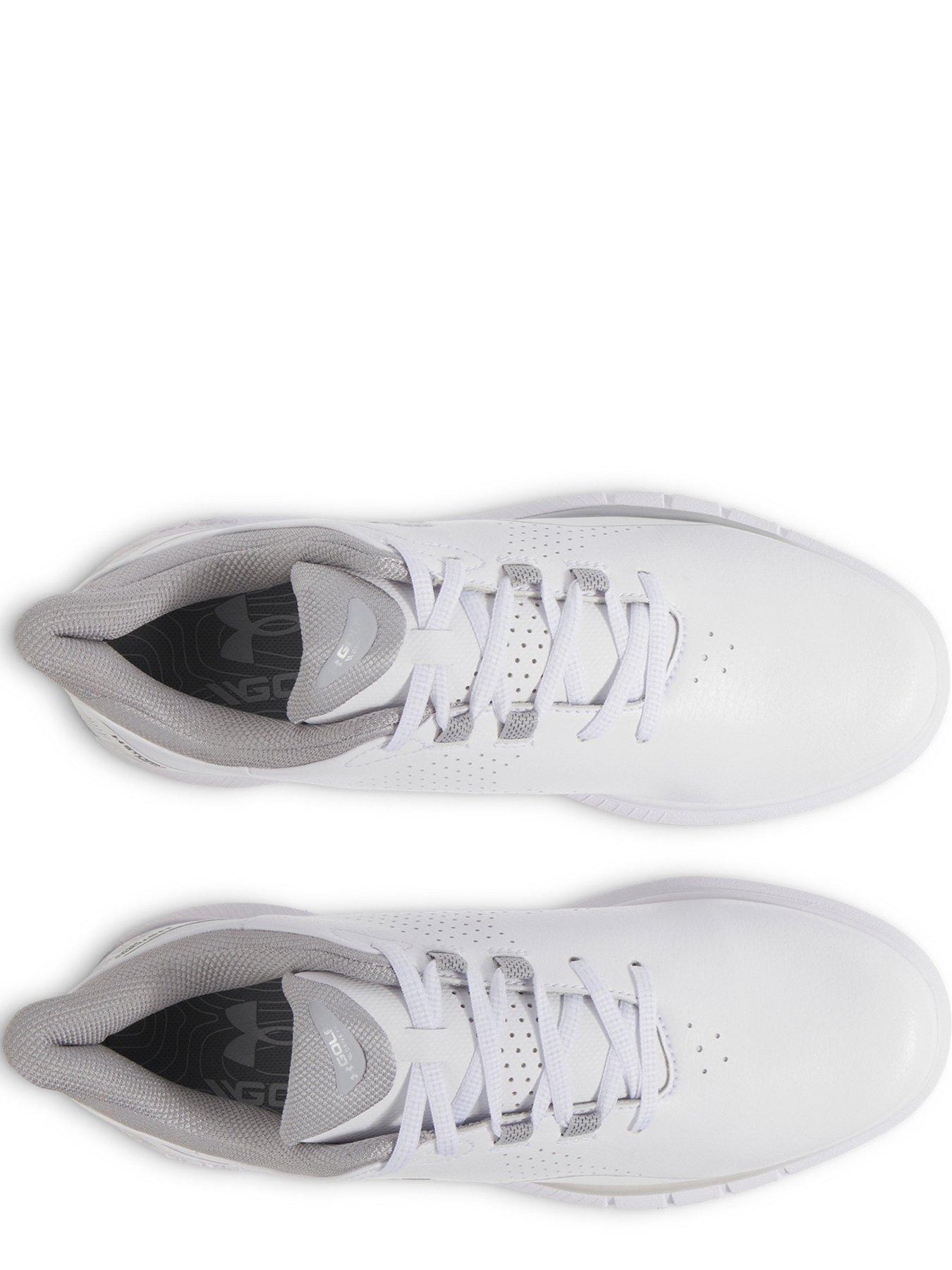  image of under-armour-womens-golf-drive-fade-spikeless-trainers-white