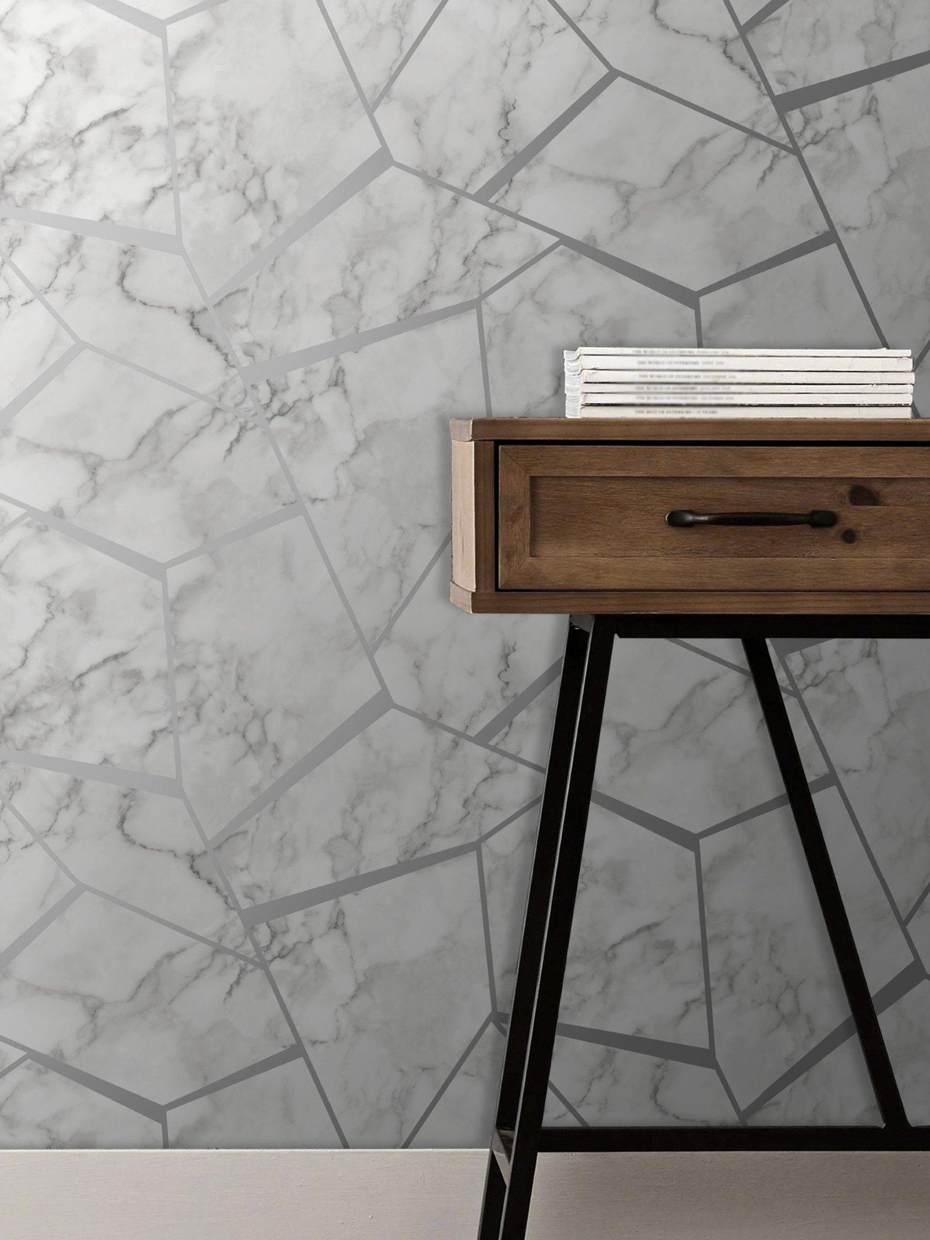 undefined Fractal Marble - Silver (Ex Fd42263) Wallpaper