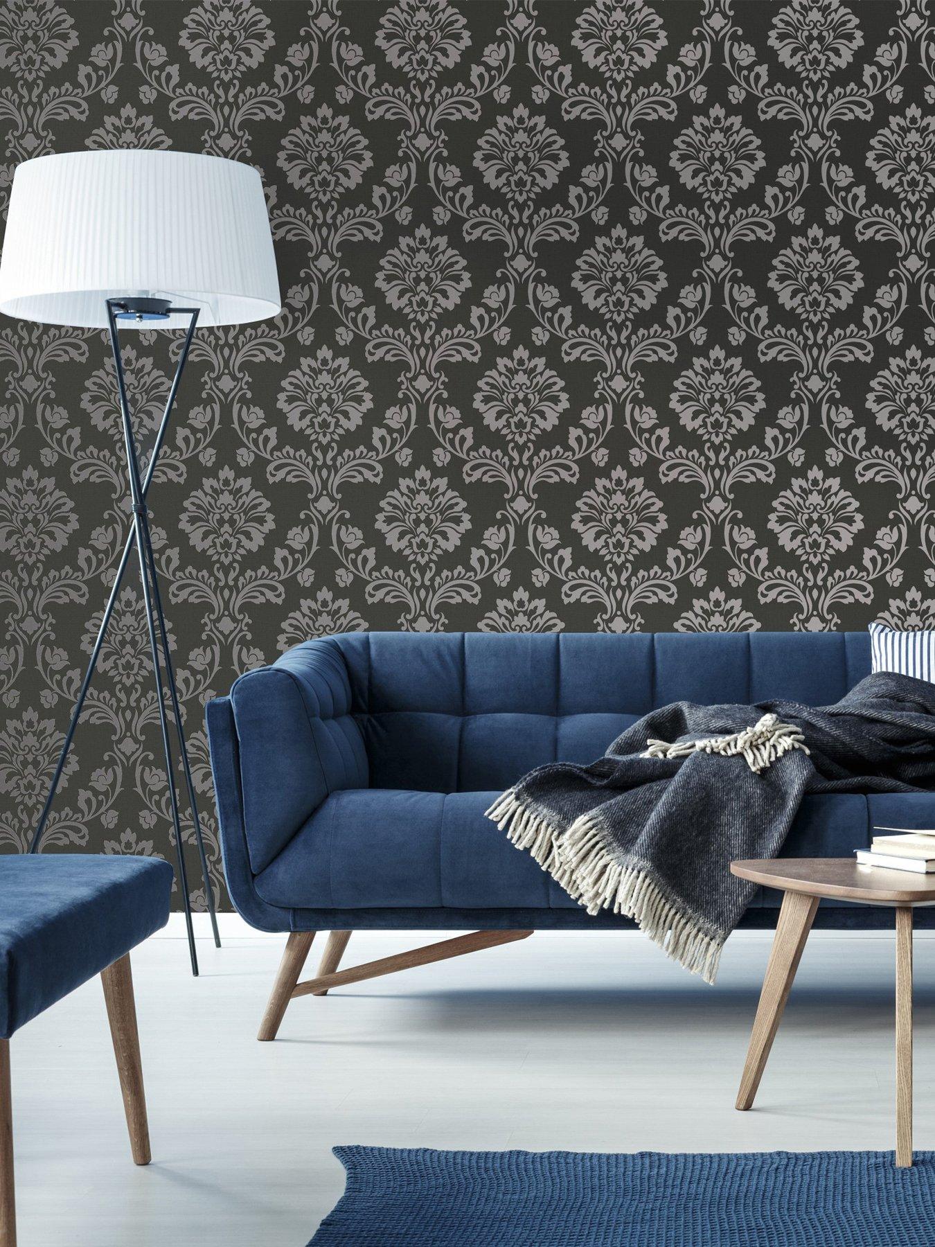 Image 1 of 3 of Superfresco Sfcol Aurora - Black/Grey Wallpaper