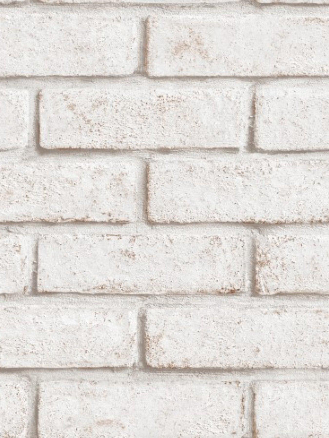 Image 2 of 2 of Superfresco Easy Sfe Brick - White/Red Wallpaper